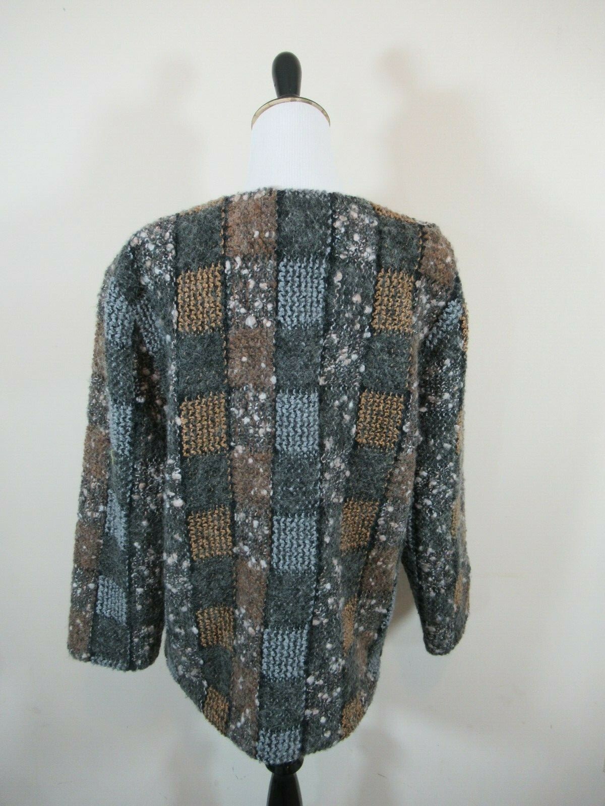 Vintage John Meyer Boucle Mohair Blend Blazer Jacket Checked