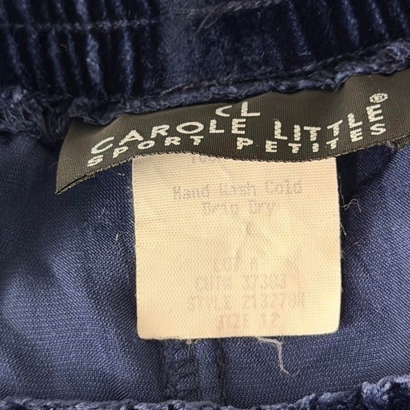 Vintage carol Navy capri pants with elastic waistband and cuffs women size 12