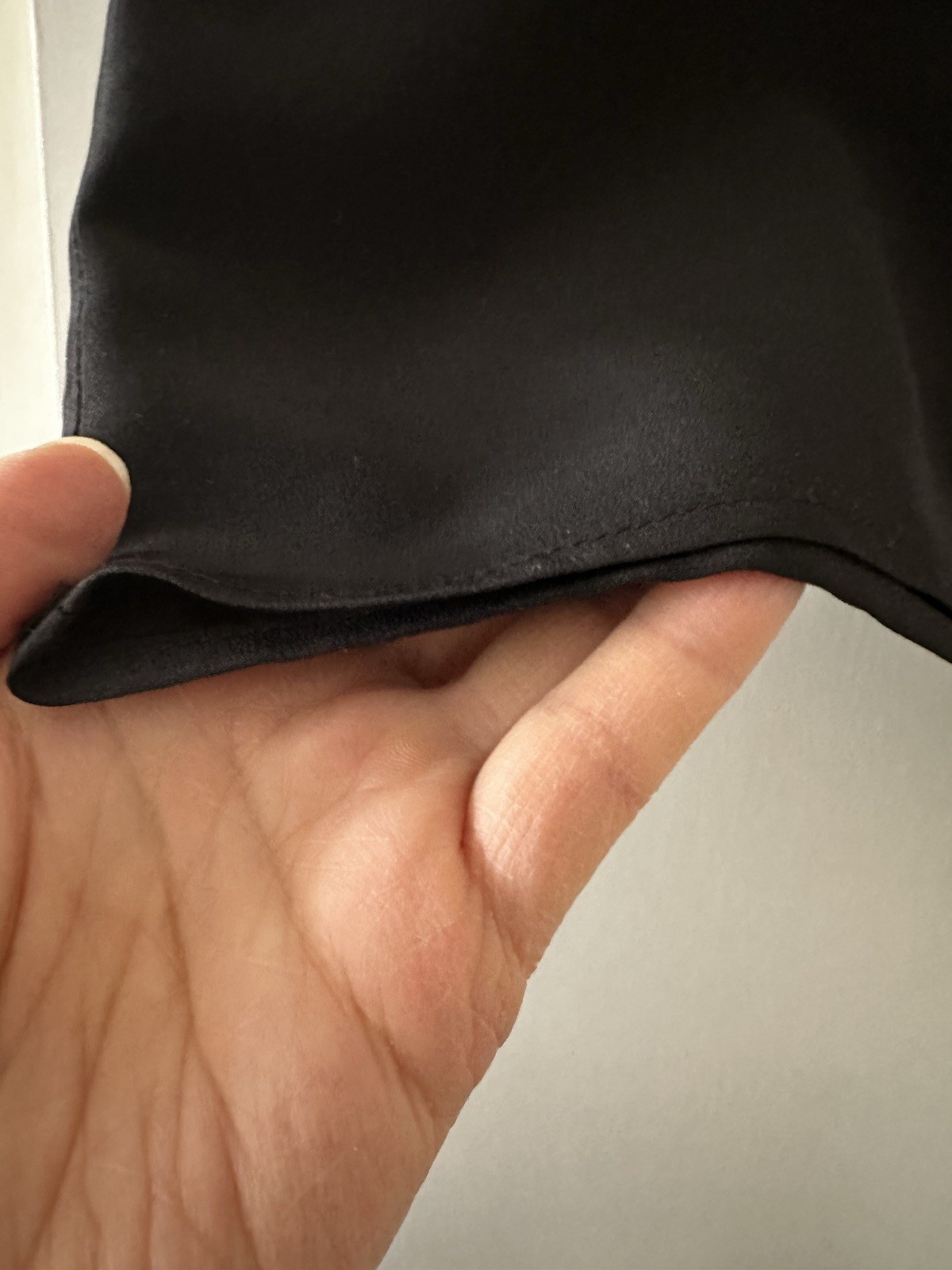 Hana Sung Vintage 100% Black Silk Box Blouse