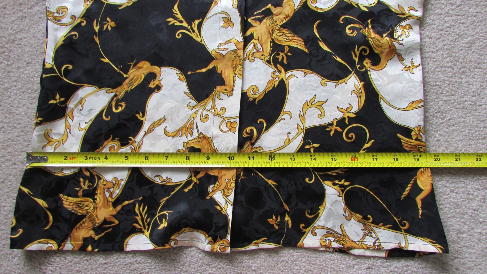 Vintage 80’s Womens Silk and Leather Unicorn Blouse Exit Shops-S