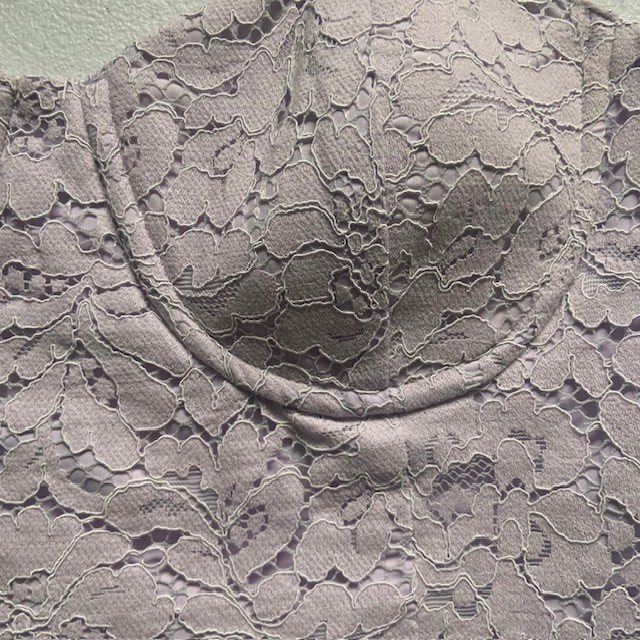 Lavender Lace Corset Cami Top M Lilac Fairy Coquette Romantic Feminine Whimsical