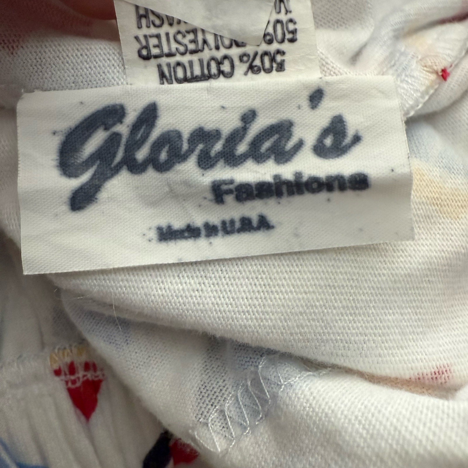 Vtg 70s 80s Glorias Fashions Stretch Romper Sail Boat Design L Made in USA