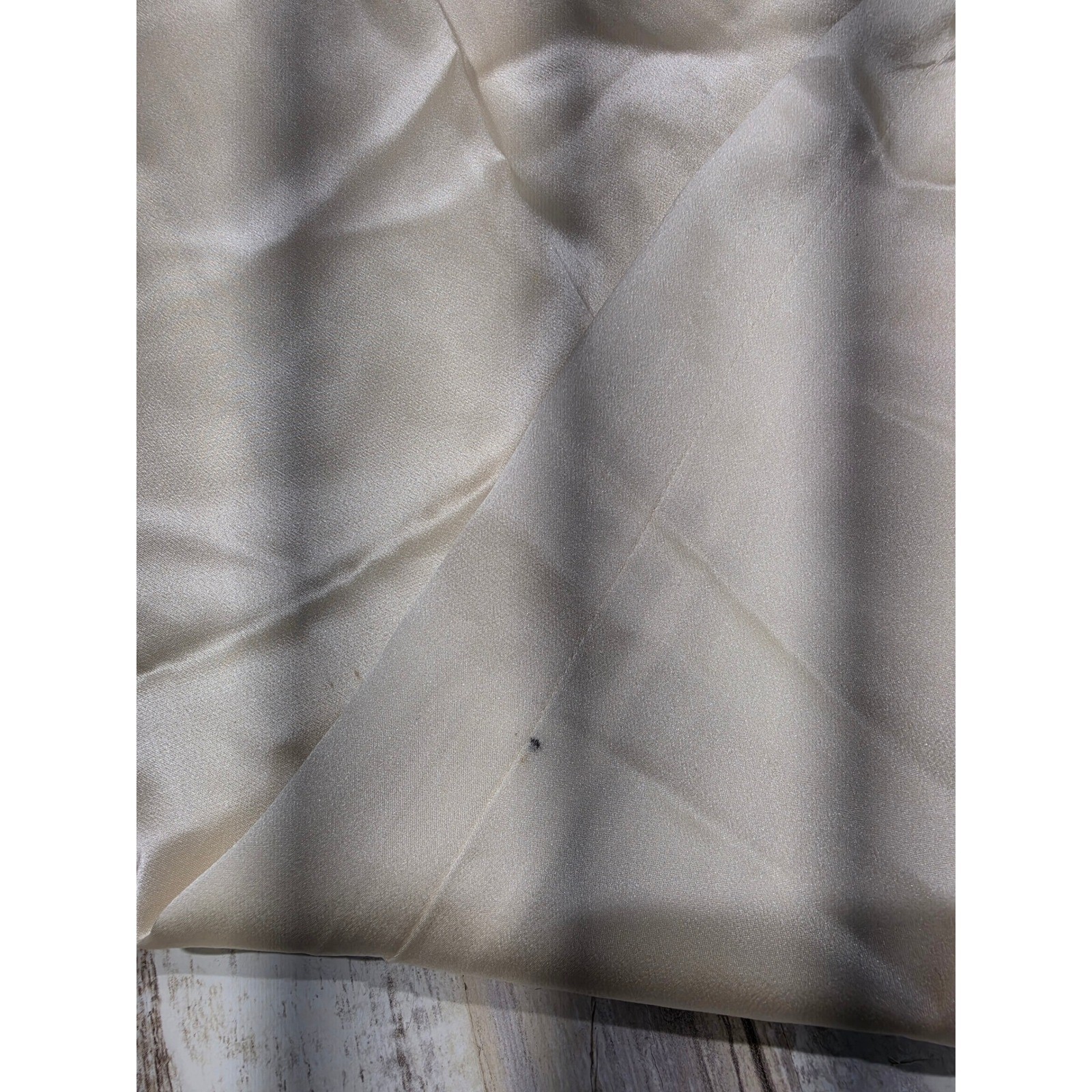 Stanley Blacker Vintage Satin High Waisted Pleated Tapered Pants Cream sz 4 READ