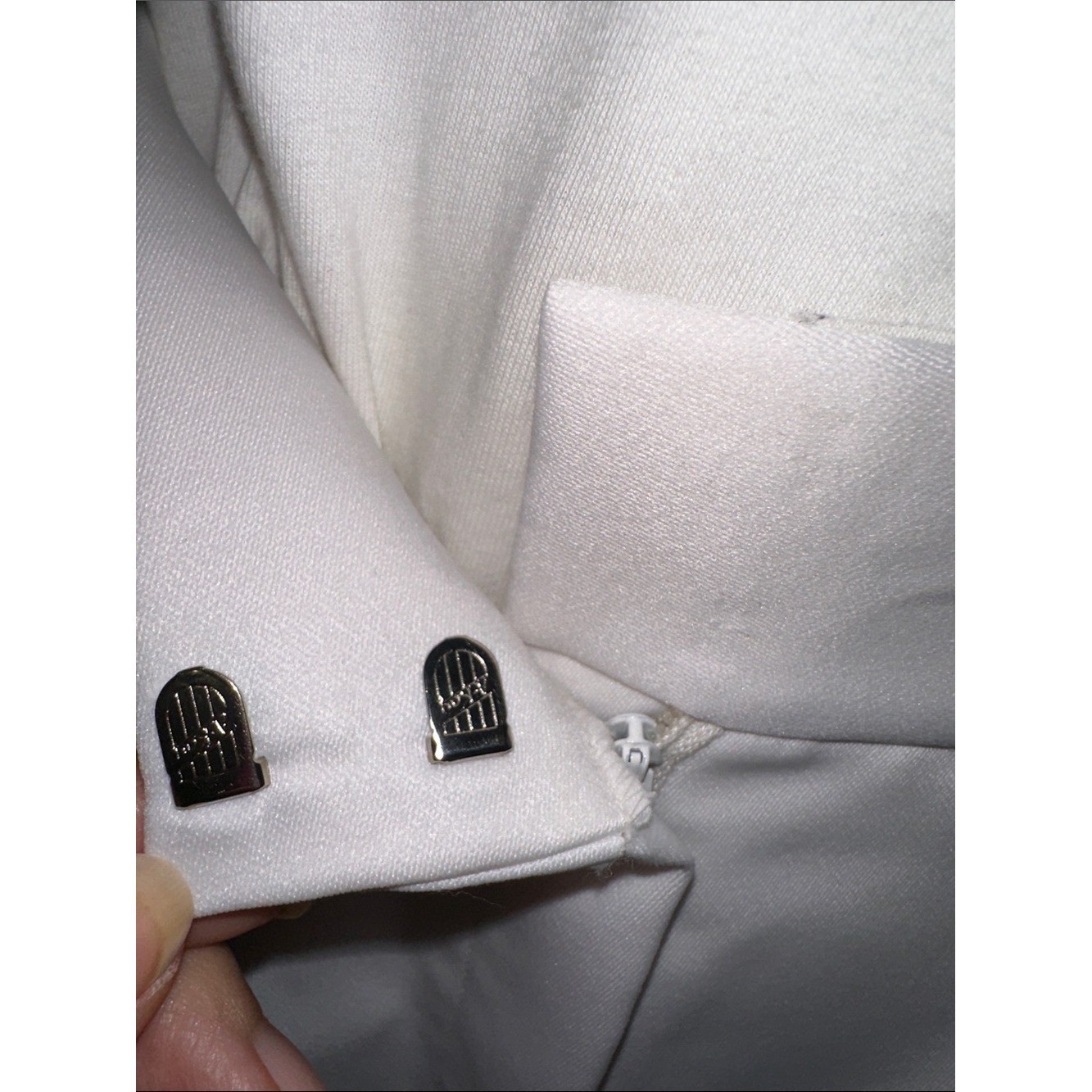 Vintage 70s Intuitions by Kathy Manning White Wide-Leg High Waist Dress Pants