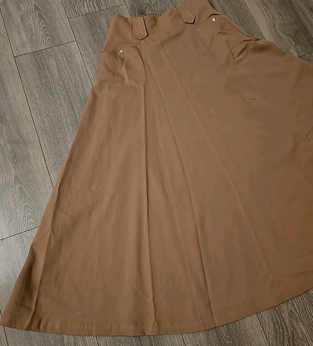 Rare VTG Ralph Lauren Country Wool Maxi Skirt 6 Tweed Equestrian Classic