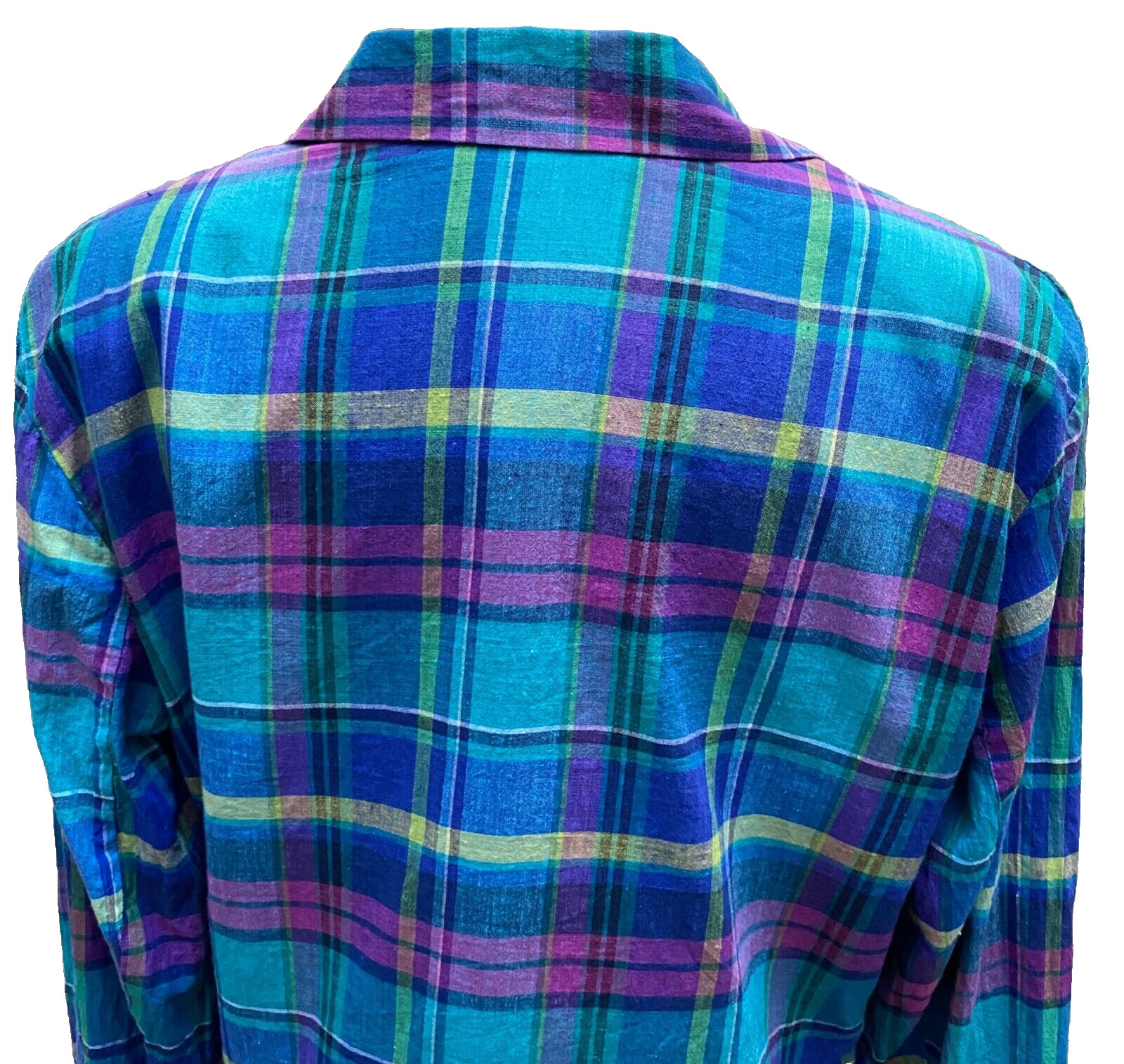 Vtg Plaid Jacket Blazer Chest 40in. Preppy Madres Sporty Academia OBR Summer d