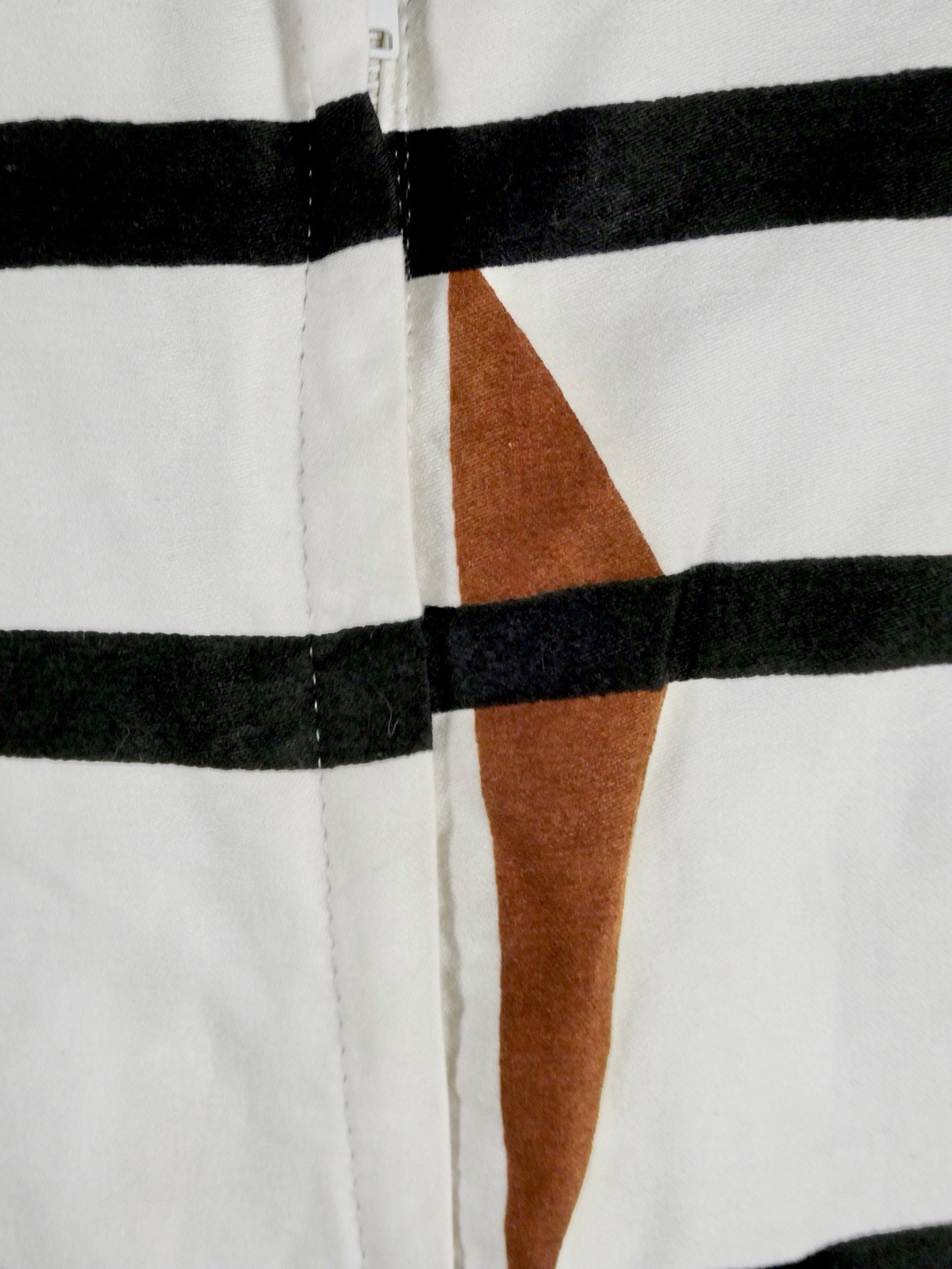 Vintage 1960s Triangle Cutout Dress Op Art Mod Monochrome 60s Medium M Cut Out