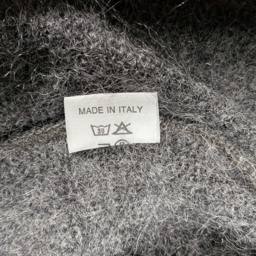 Vintage Amourelle Pullover Jumper — Mohair — Grey — Size M