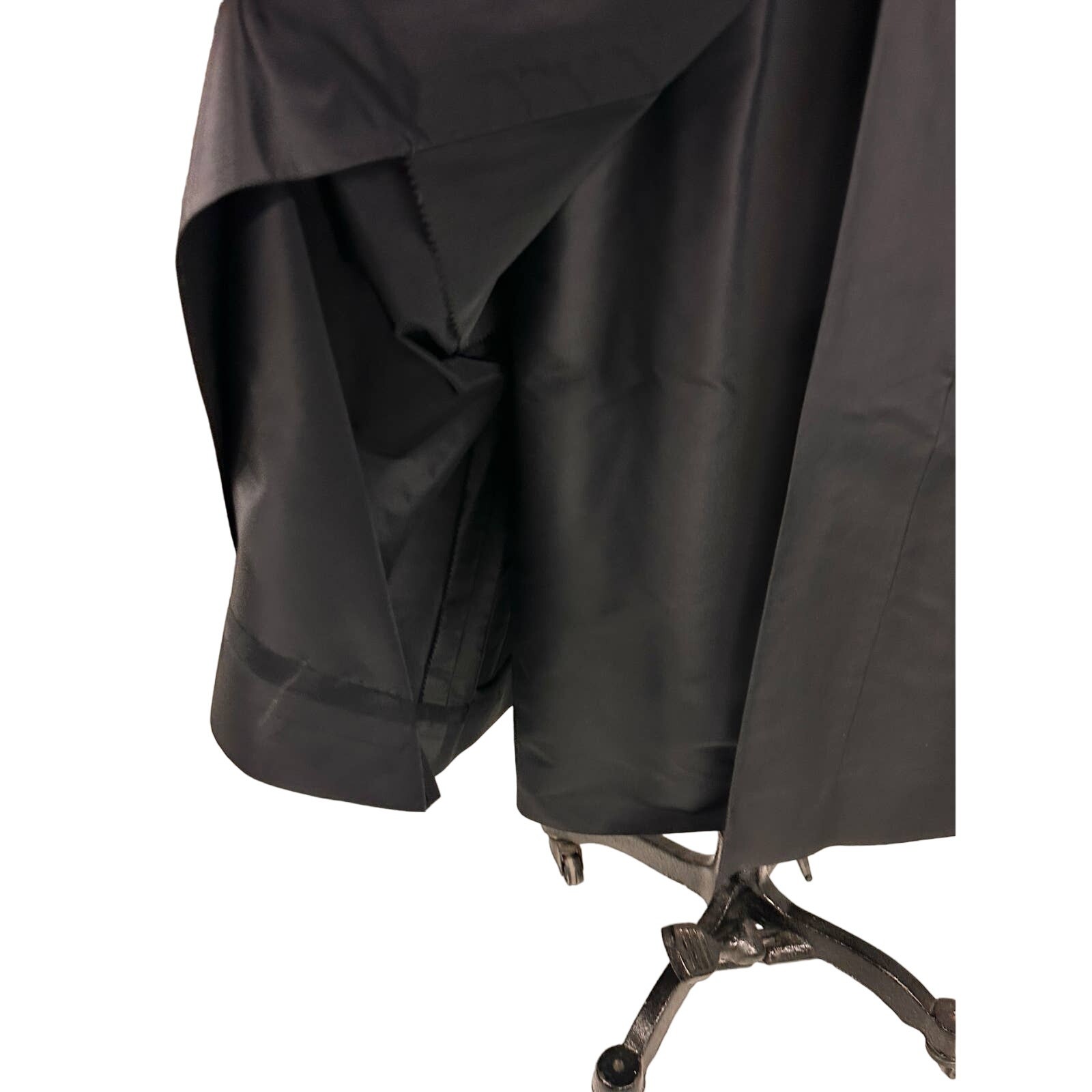 VTG 50s Mary Sachs Black Silk Taffeta Couture LBD Rockabilly Glam M