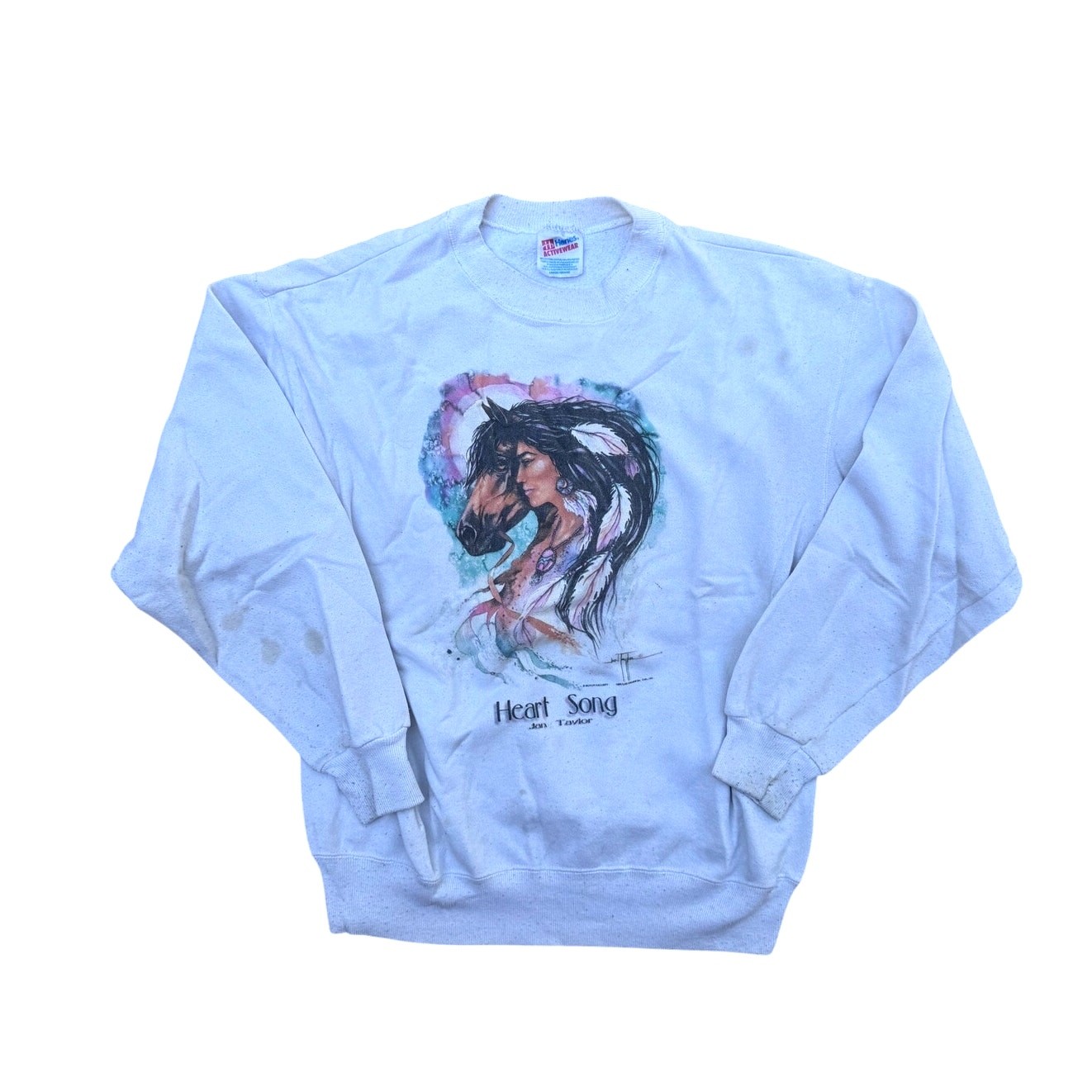 Jan Taylors Heart Song Sweatshirt Womens Size Large 1990’s