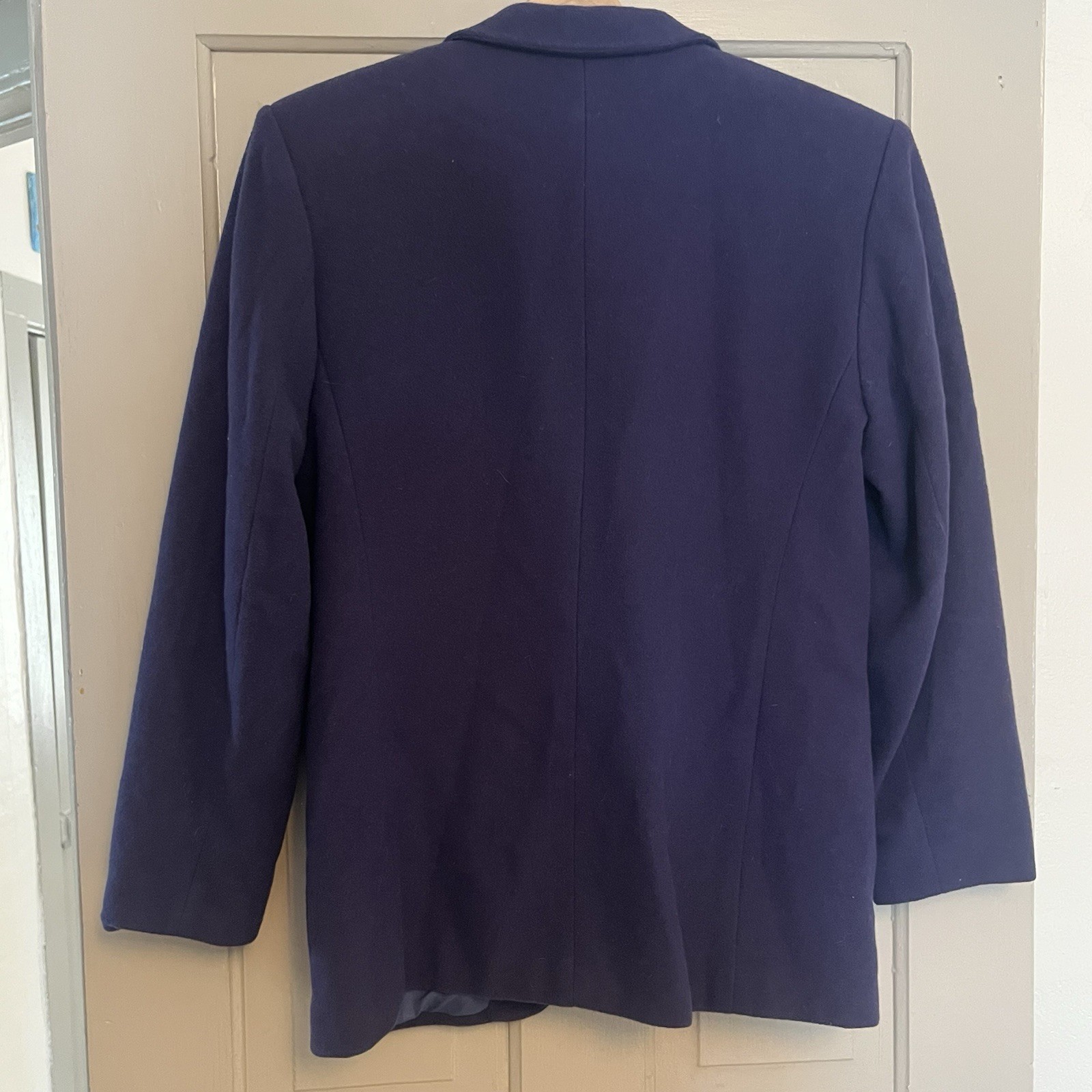 Classic Vintage 80s American Eagle Outfitters Wool Navy Blazer Small Timeless