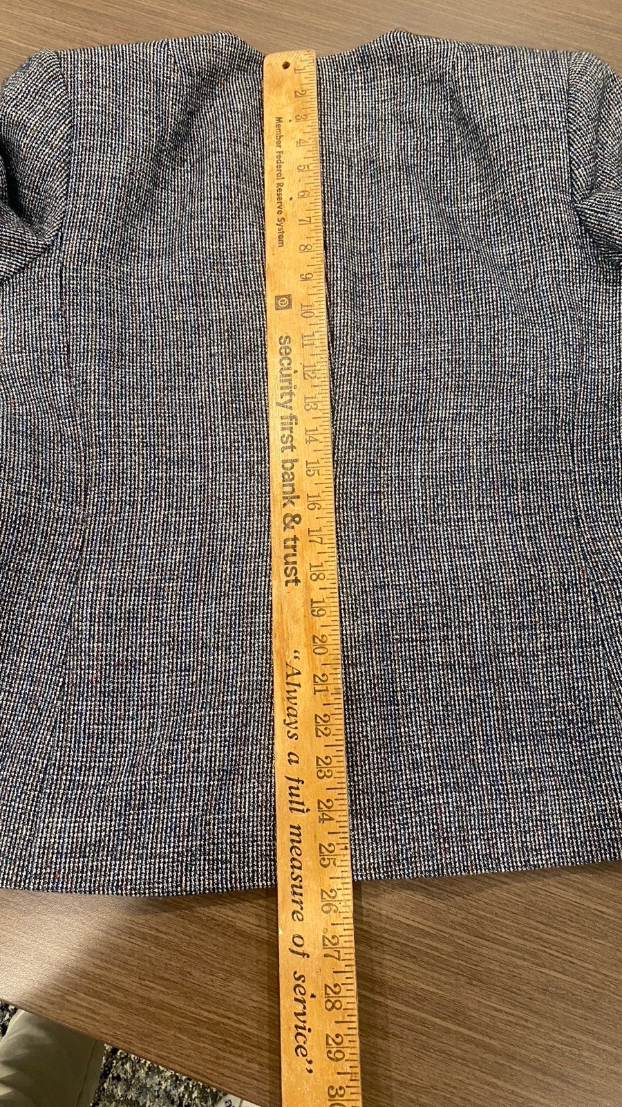 Vtg Barclay Gray Blazer Skirt Suit Multi Color Silk Thread Polyester USA Size 10