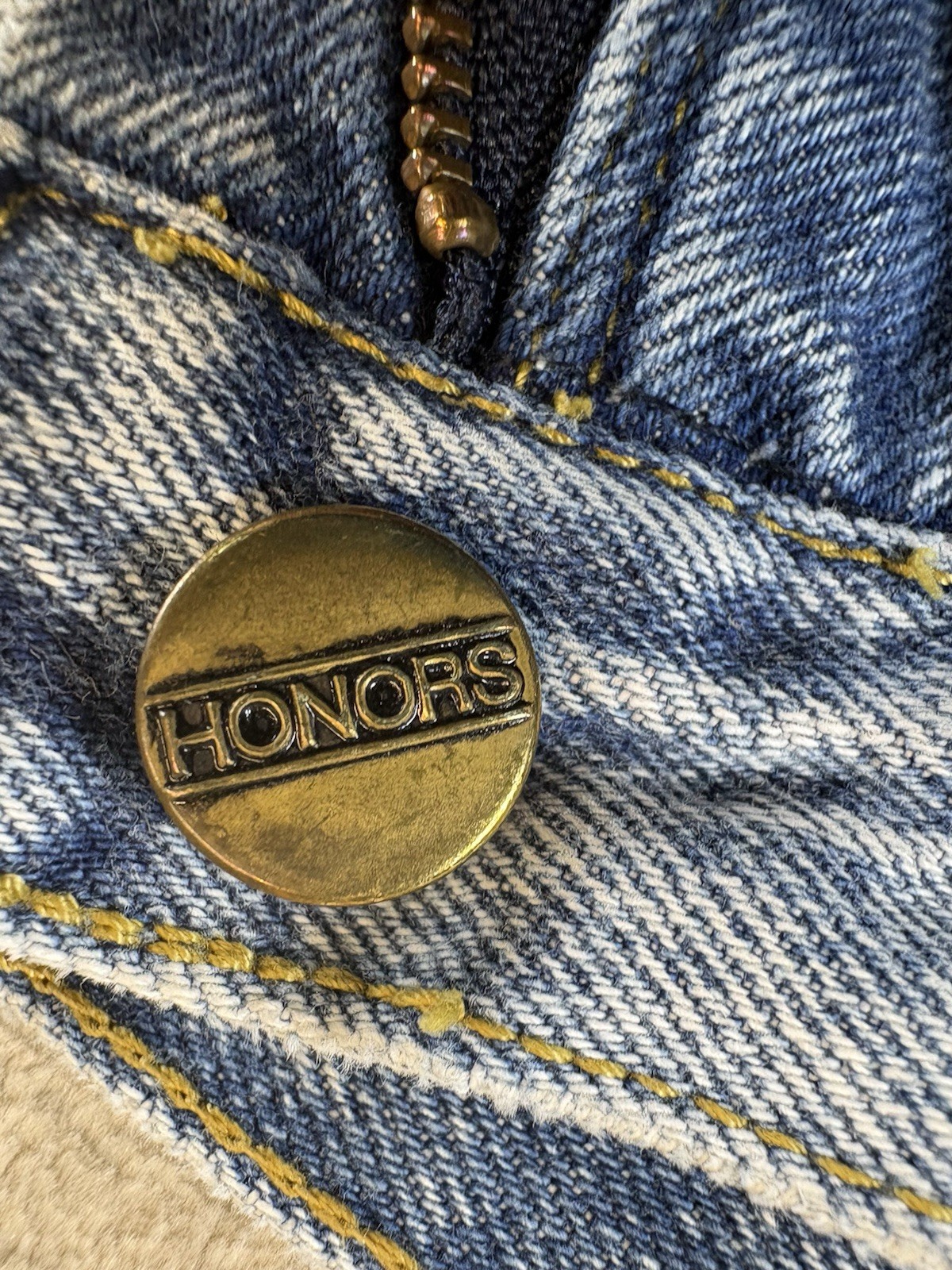 Vintage 80s Honors Acid Wash Denim Jeans High Waist Tapered Blue Size 14