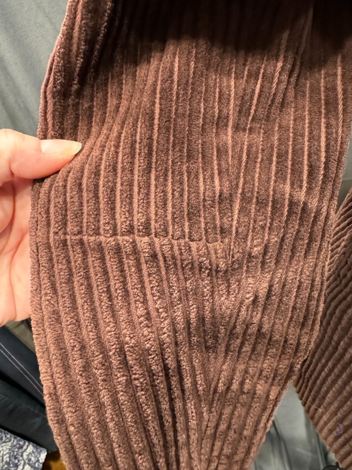 VTG 1970’s custom peacoat jacket corduroy Chocolate Brown size med