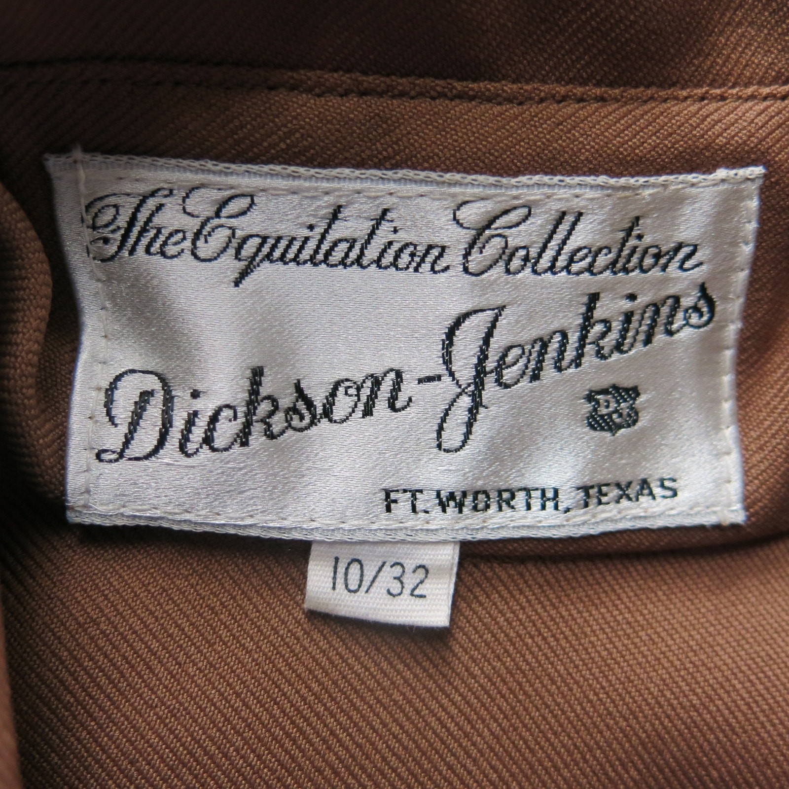 VINTAGE 70s Dickson Jenkins Western Shirt Size 10/32 Brown Horse Rodeo Cowgirl
