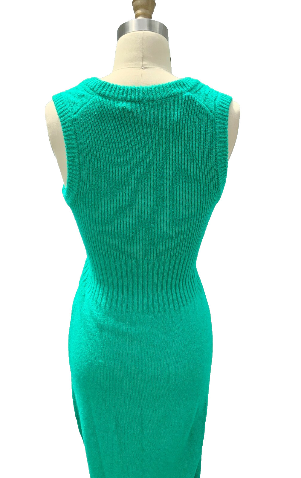 Authentic VTG 70s Jon-Michel Knit Maxi Sweater Dress & Sweater Green S