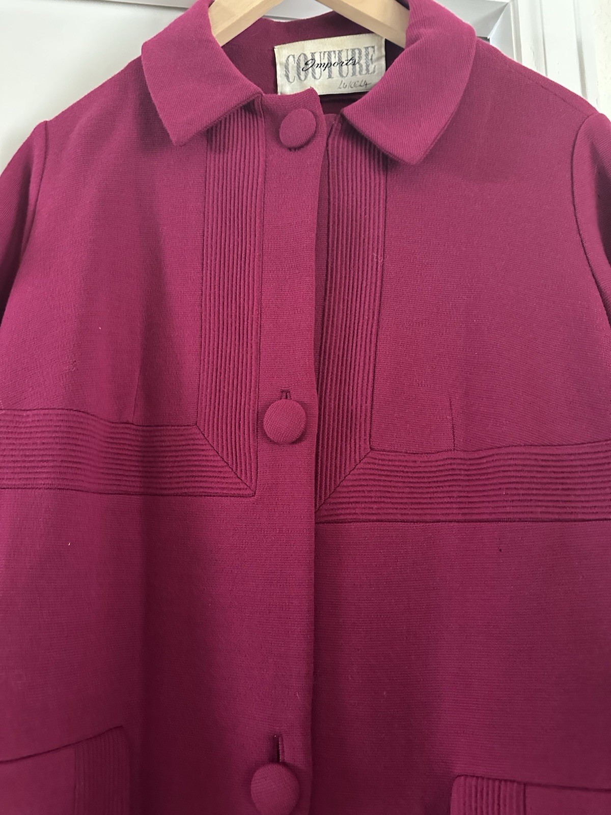 Vintage 1940s/50s Couture Imports Luke LA. Knit dress with jacket size small