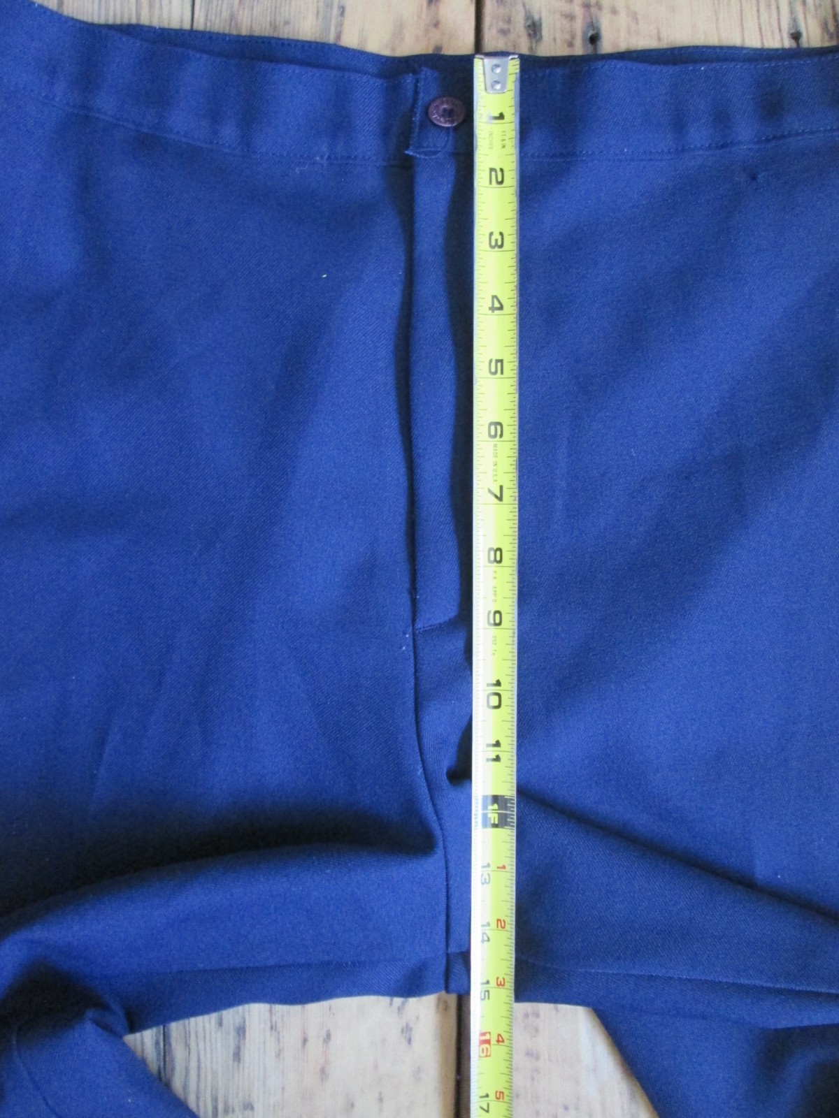Vintage Women’s Levi’s Bend Over Slacks Pants 24WP 38×29 1970s Blue Polyester