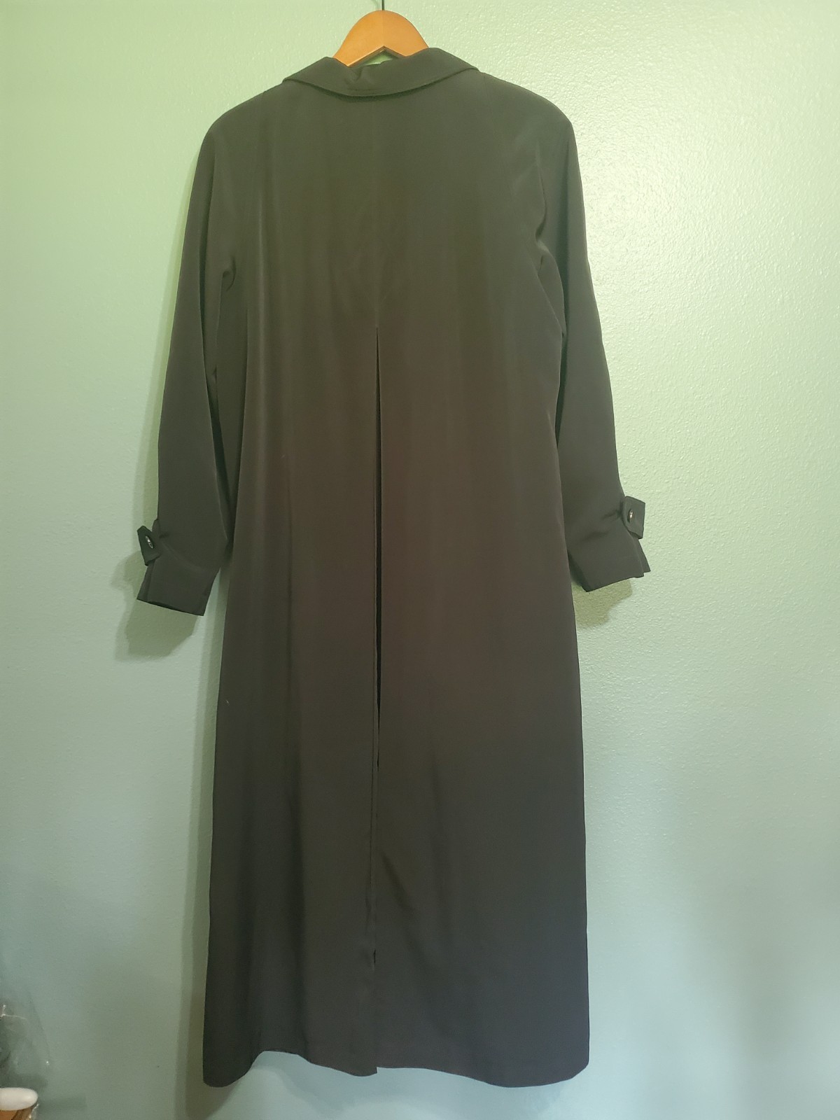 Fleet Street Size 10 Ladies Vintage Rain Wear Black Trench Coat
