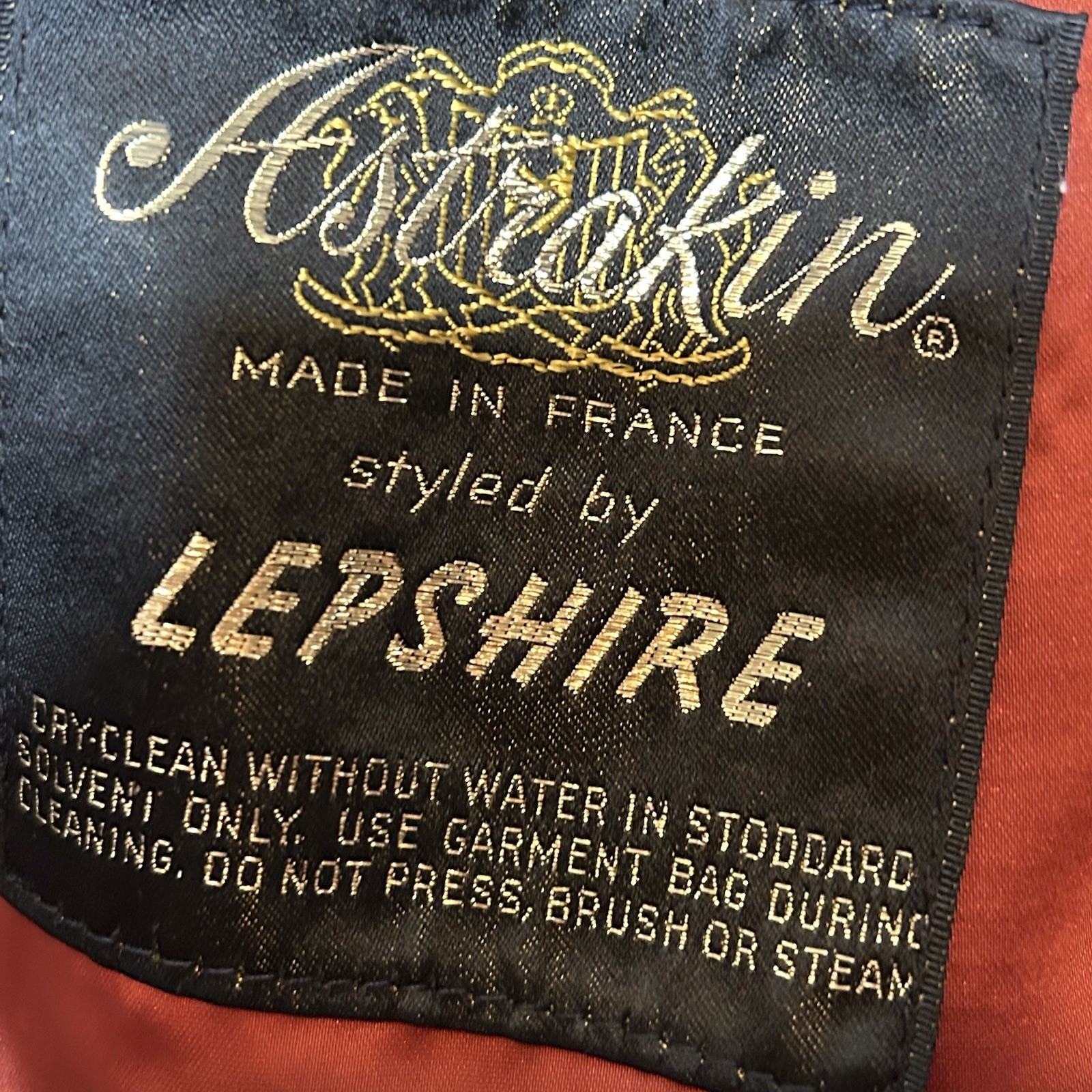 Vintage Astrakin Lepshire Longline Curly Persian Lamb Wool Coat with Mink Fur XL