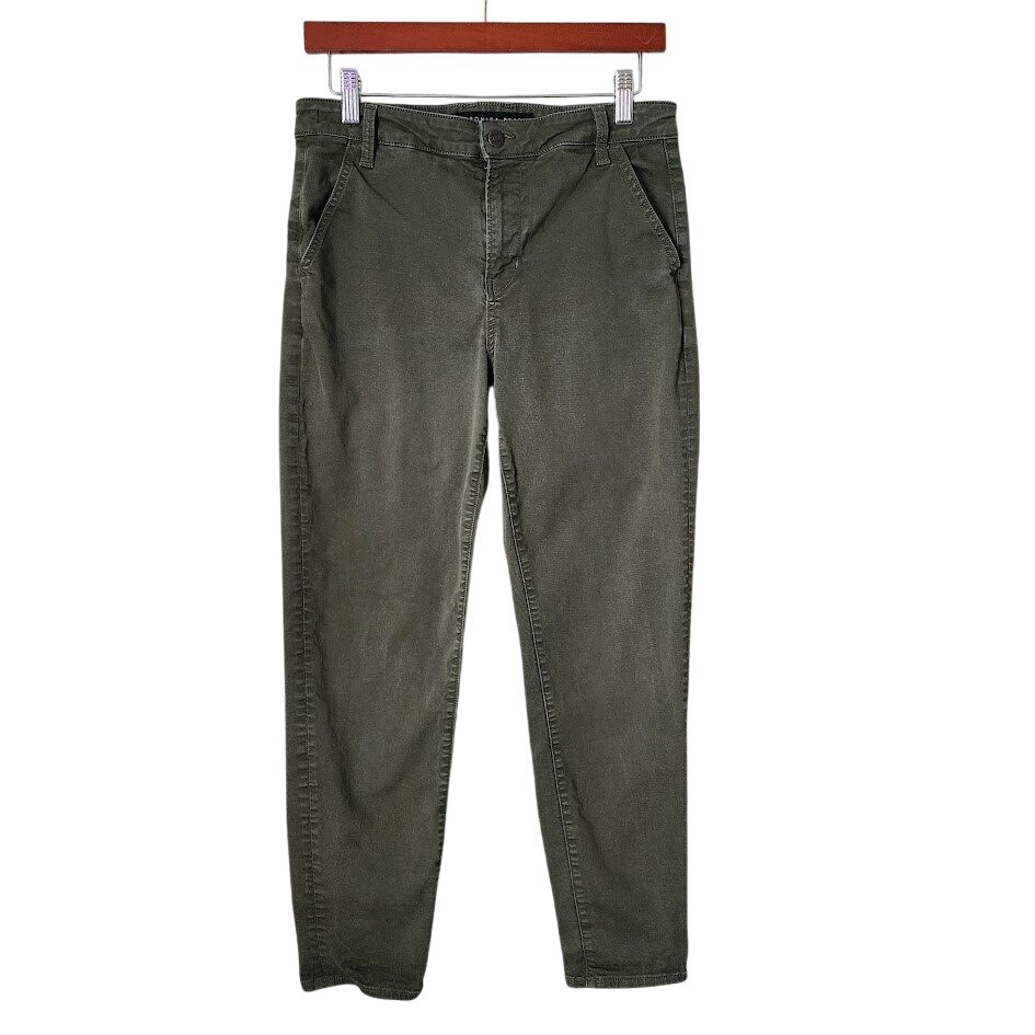 VERONICA BEARD Ayla Chino High Rise Olive Utility Pants 27/4