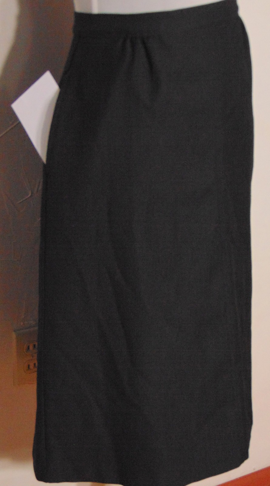Levi’s Women’s Vintage Black Pleated Front Slash Pocket A-Line Skirt Size 12