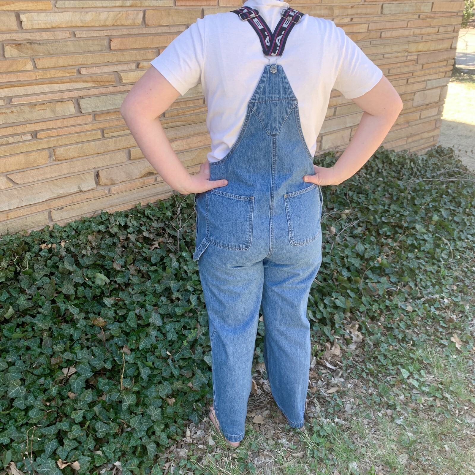 Vintage LA Blues Denim Jean Overalls Size Medium