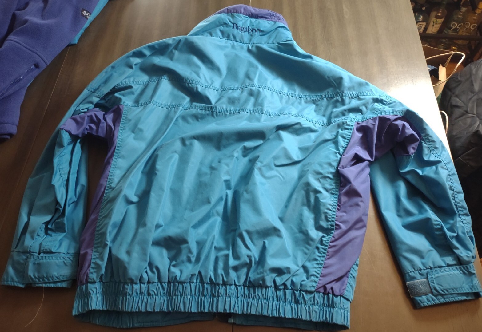 VTG Columbia Bugaboo 3-n-1 Ski Jacket & Pant Set w/ Gloves TealPurpleBlack Sz L