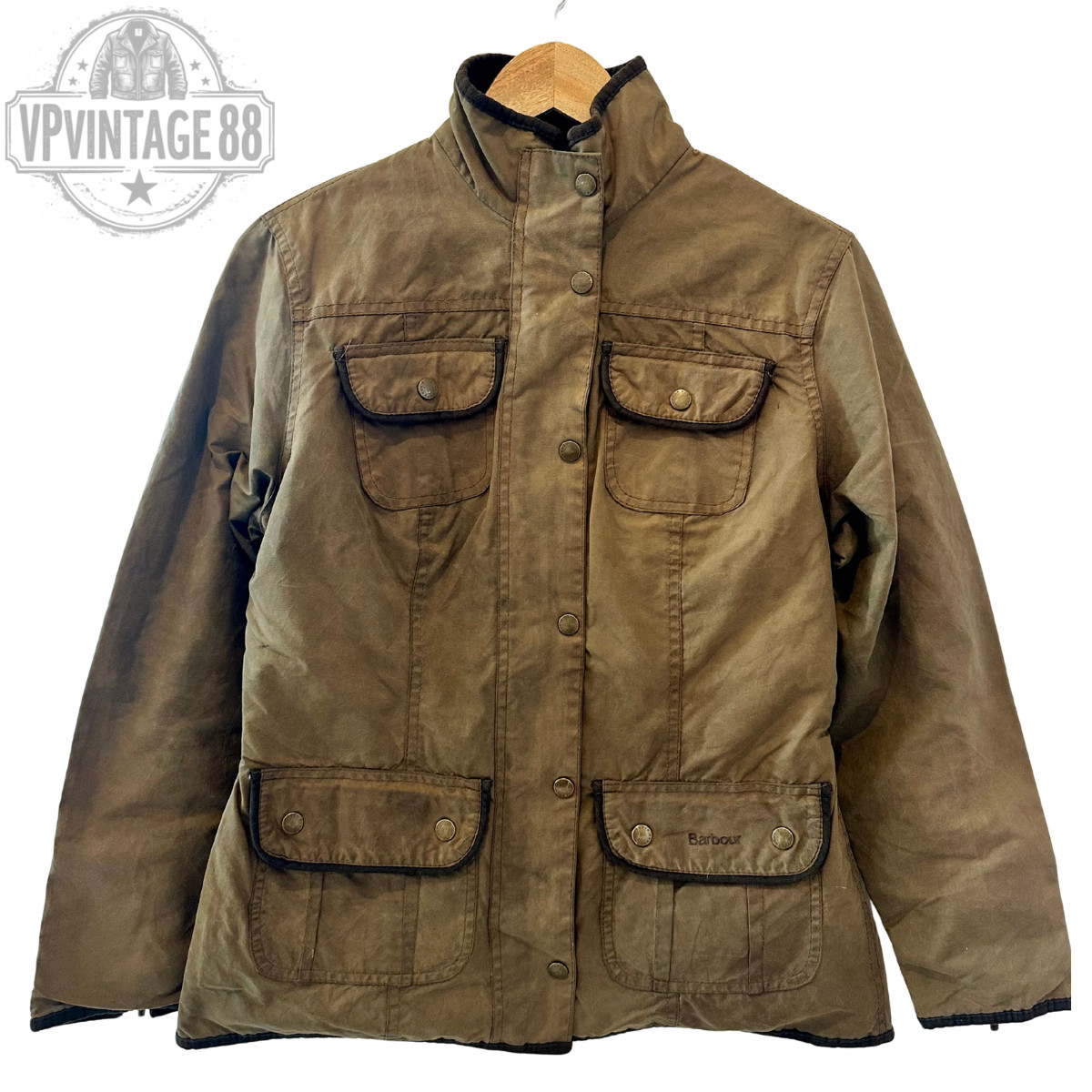 Vintage Barbour L1090 Utility Waxed Jacket Original Heritage Made in England