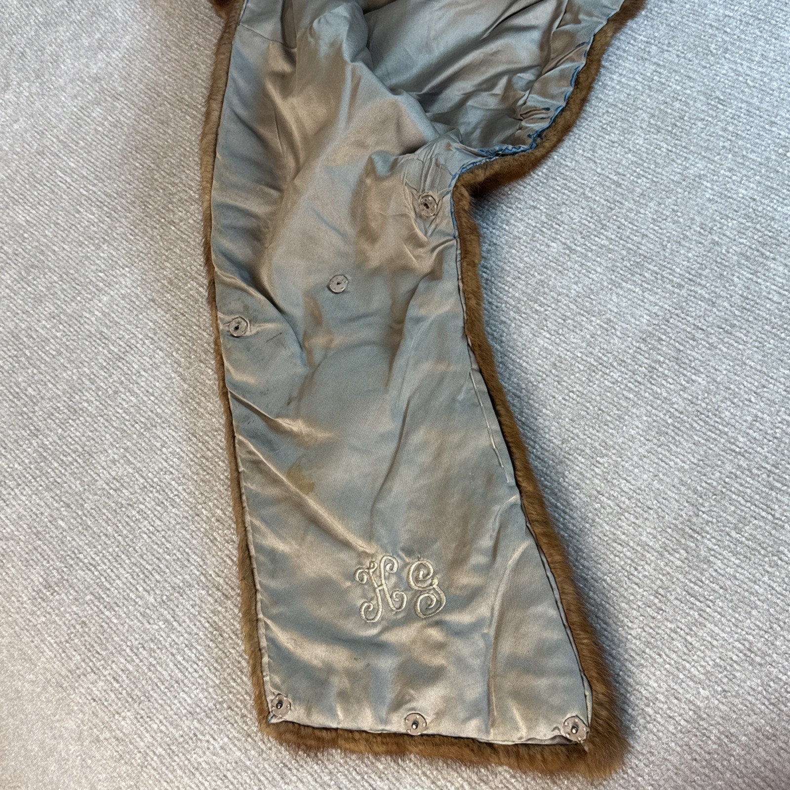 VTG SABLE MINK FUR BOLERO/WRAP BROWN from SORENSEN & WAHLBERG FURRIERS 40’S 50’S