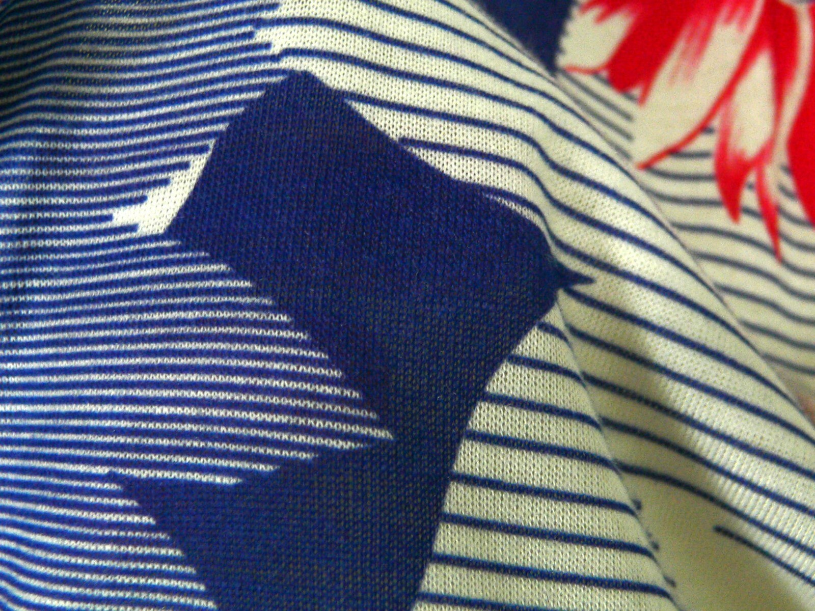 Vintage 1960’s – 70’s A Nancy Frock Red, White, Blue Flower Summer Dress