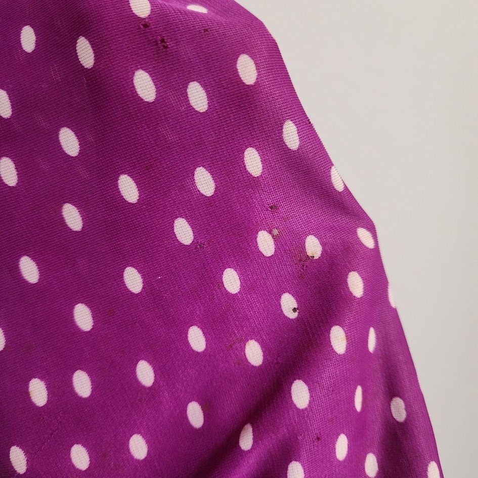 MALIBU MEDIA CALIFORNIA 70s Polka Dot Abstract Mini Dress swim cover