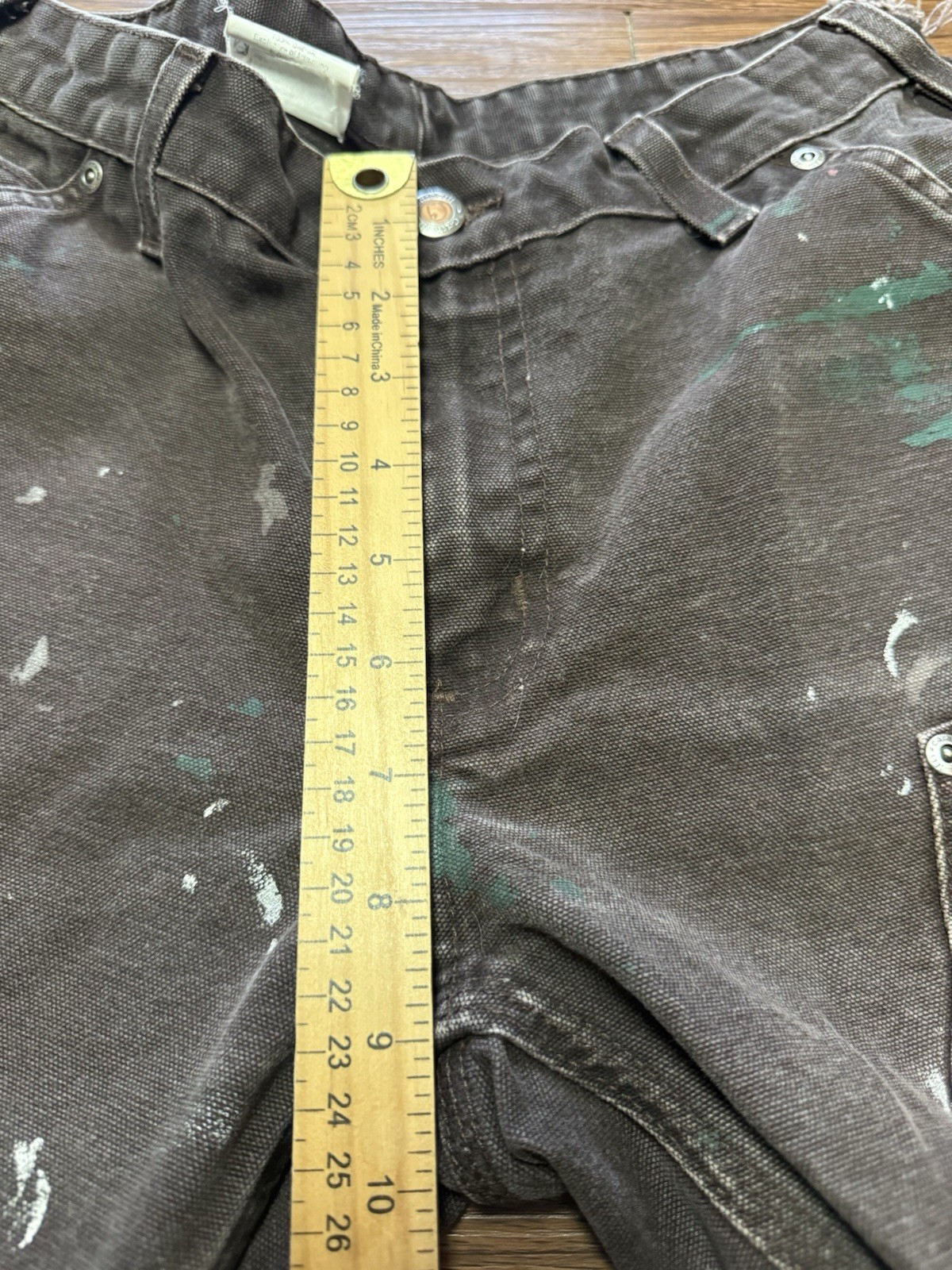 Vintage 90’s Women’s Carhartt Double Knee Canvas Brown Pants Size 6