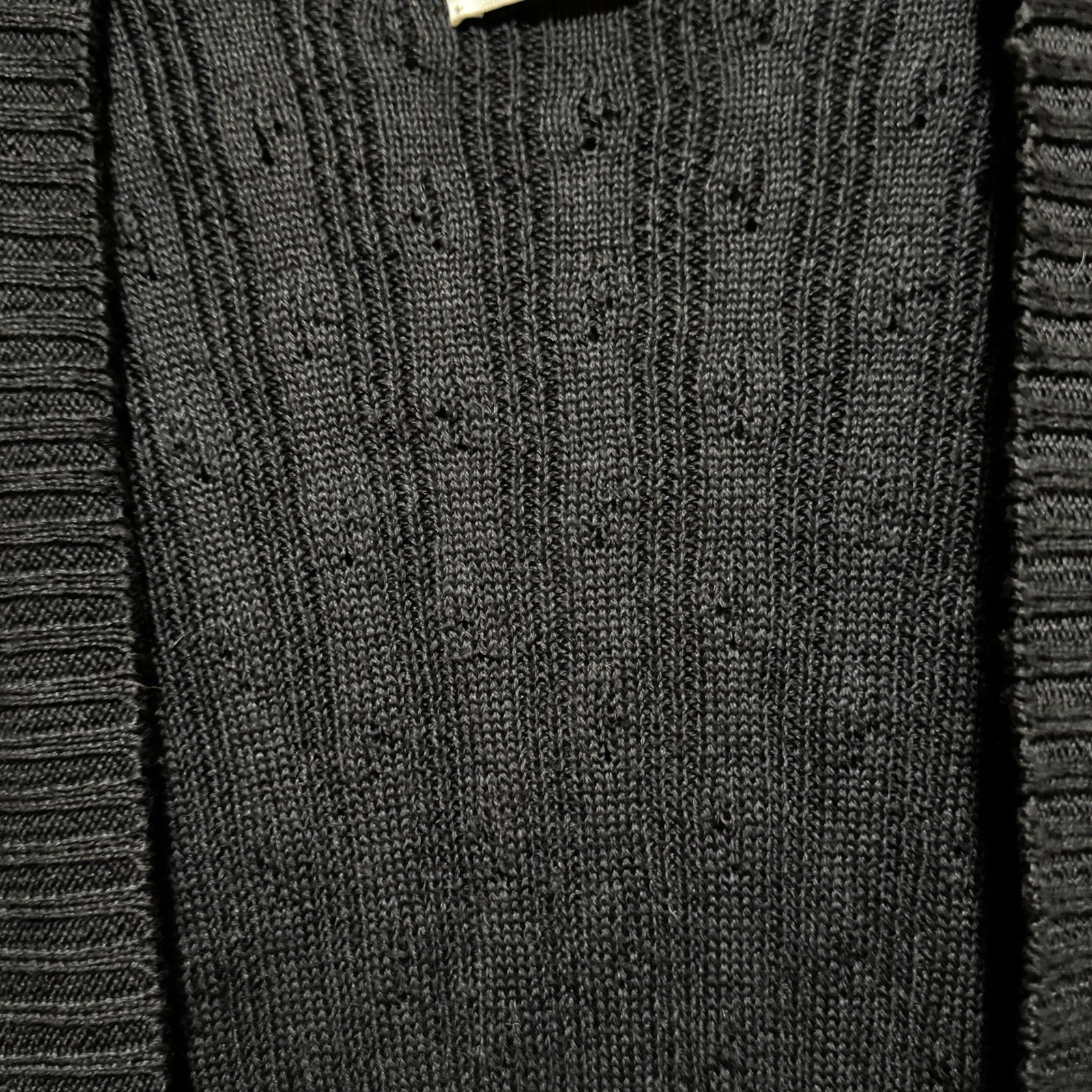 Pringle Of Scotland Open Front Cardigan Women’s Size M Blue Linen Blend Vintage