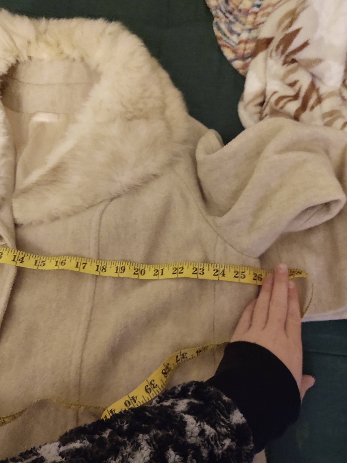 Vintage Fashionbilt 100% Wool And fur collar coat Union Made Sz XL