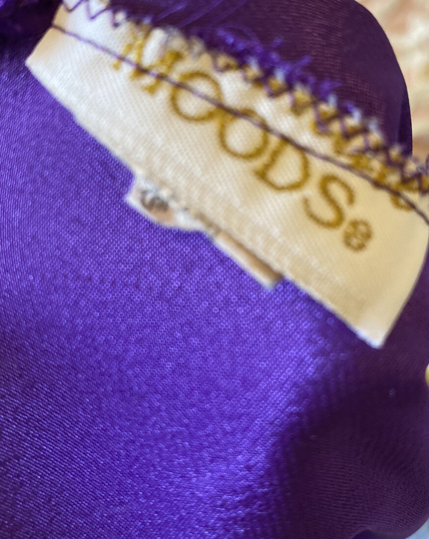 INTIMATE MOODS Purple Liquid Satin Nightgown Spaghetti Strap Chemise Sexy Medium