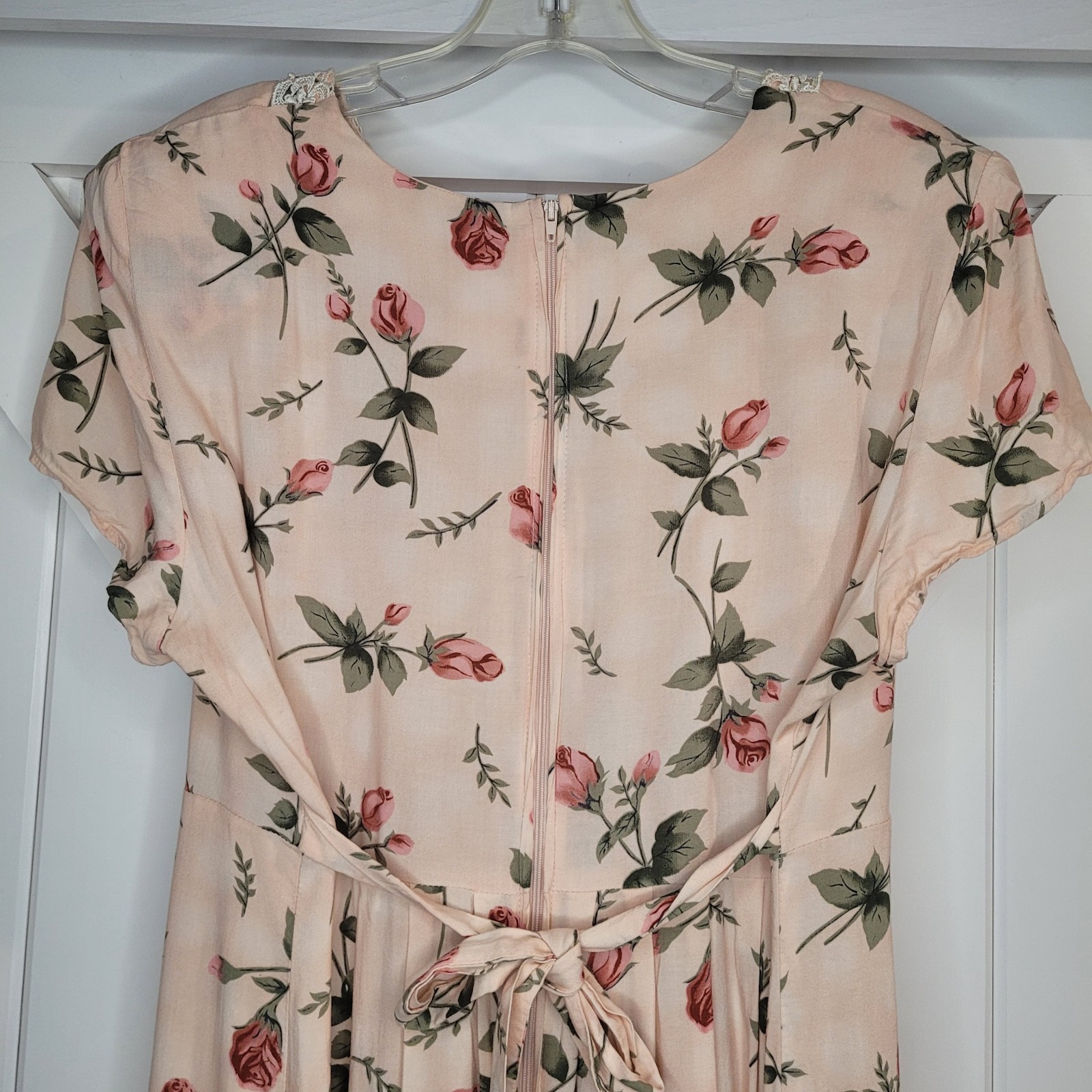 Vintage 90’s Y2K Studio C Petites Cottagecore Women’s Romantic Dress Lace Sz 16p