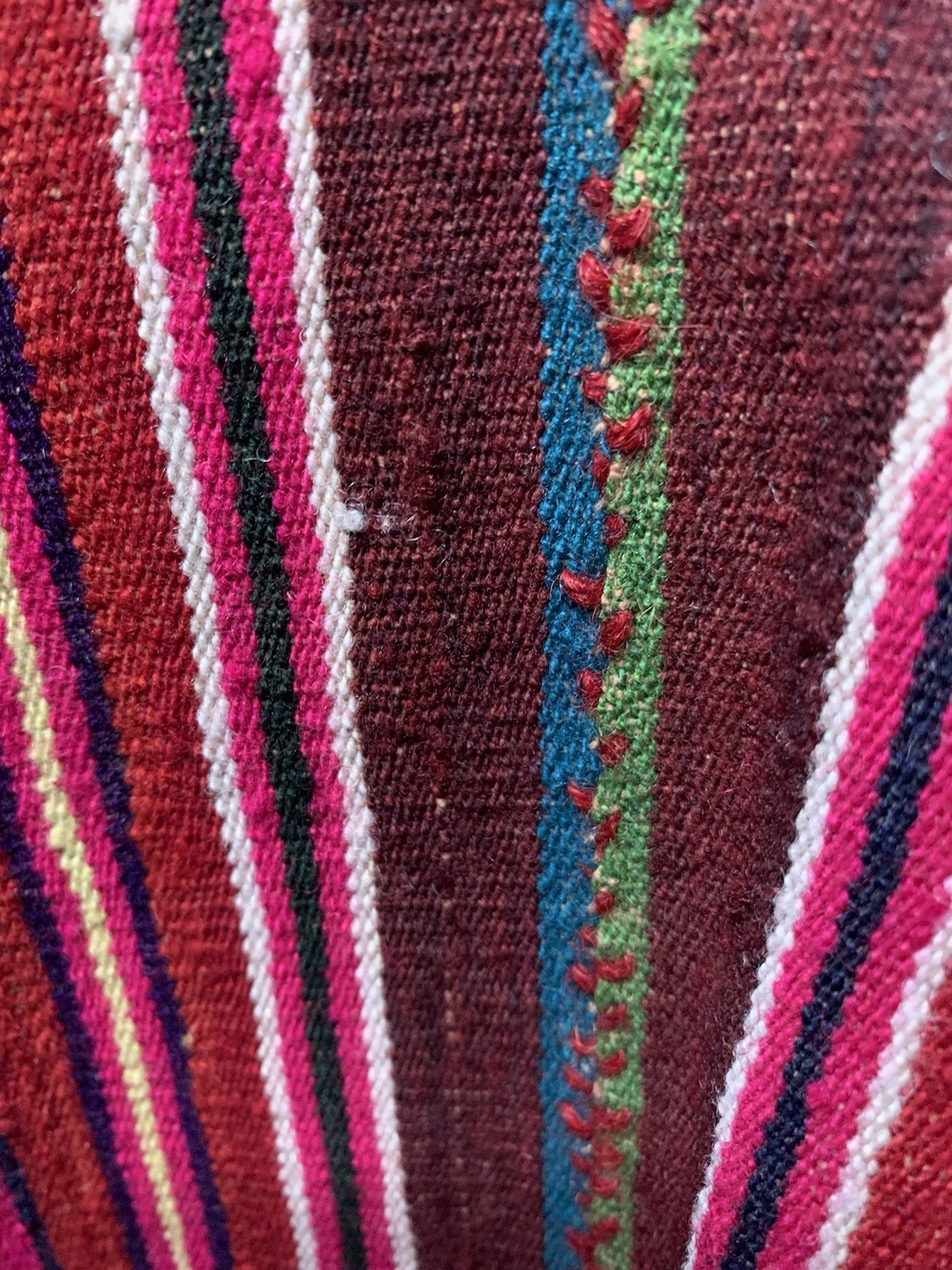 Vintage Poncho Hand Woven Bolivian Wool Poncho Rare