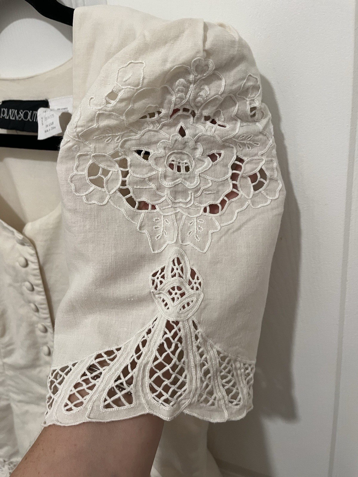 Vintage Plaza South 1980s Romantic Victorian Revival Dress Size 10