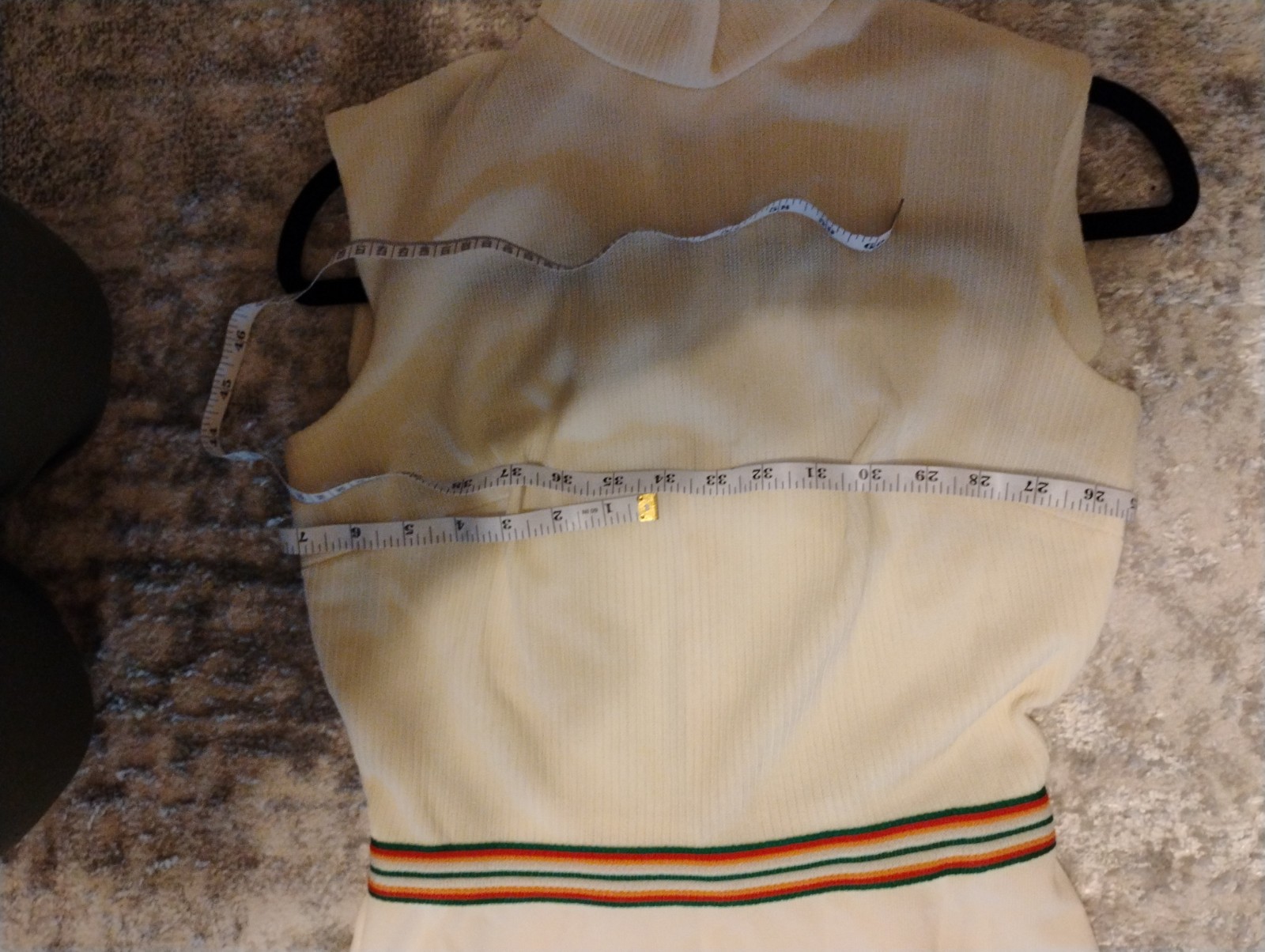 BLEEKER STREET vintage Dress 1960s/70sl Colored Belt, Turtle Neck Dress