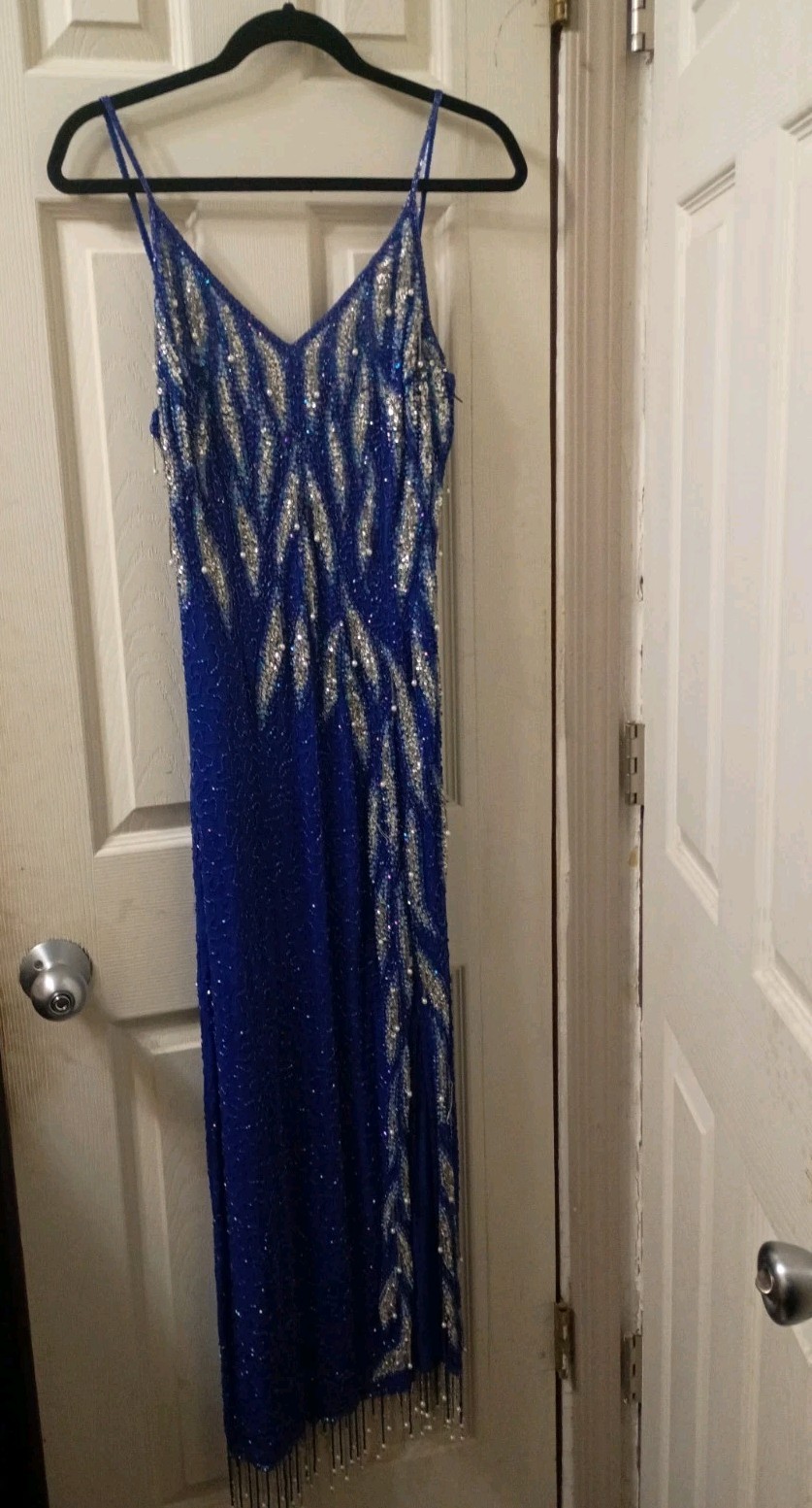 VTG 1980’s 1990’s S & N Fashions Silk Beaded and Sequin cocktail Dress Small