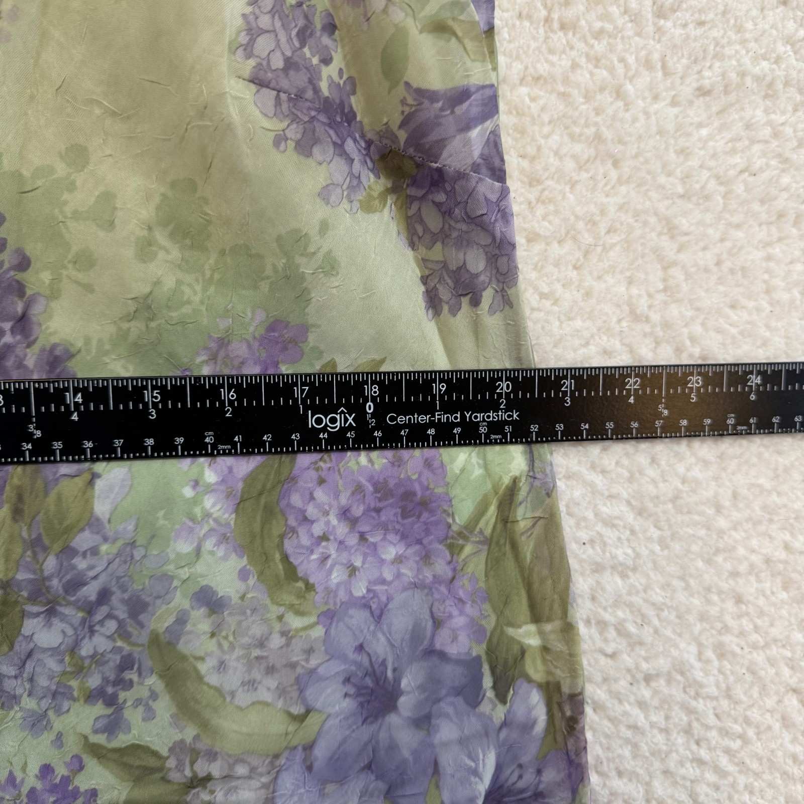90s Vintage Mesh Midi Maxi Dress 18 XL Green Purple Floral