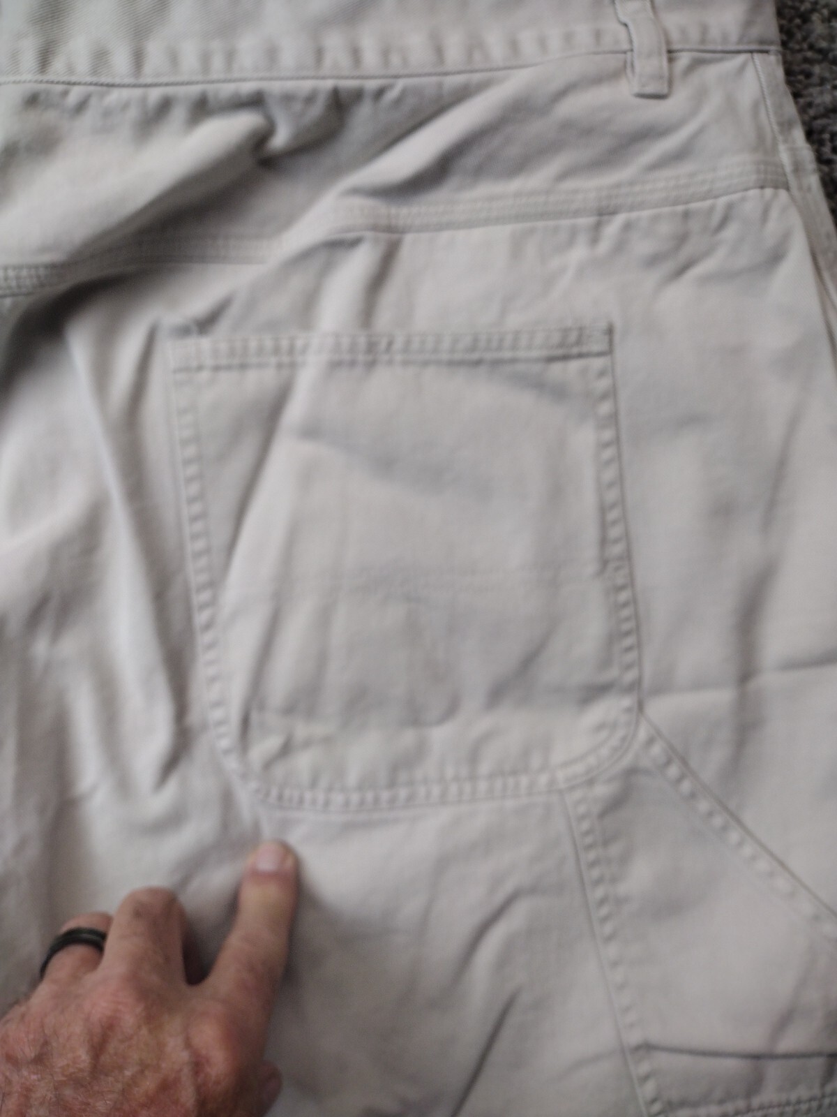 VTG Cj Banks Women’s Carpenter Denim Capri Size 24W 100% Cotton Christopher Bank
