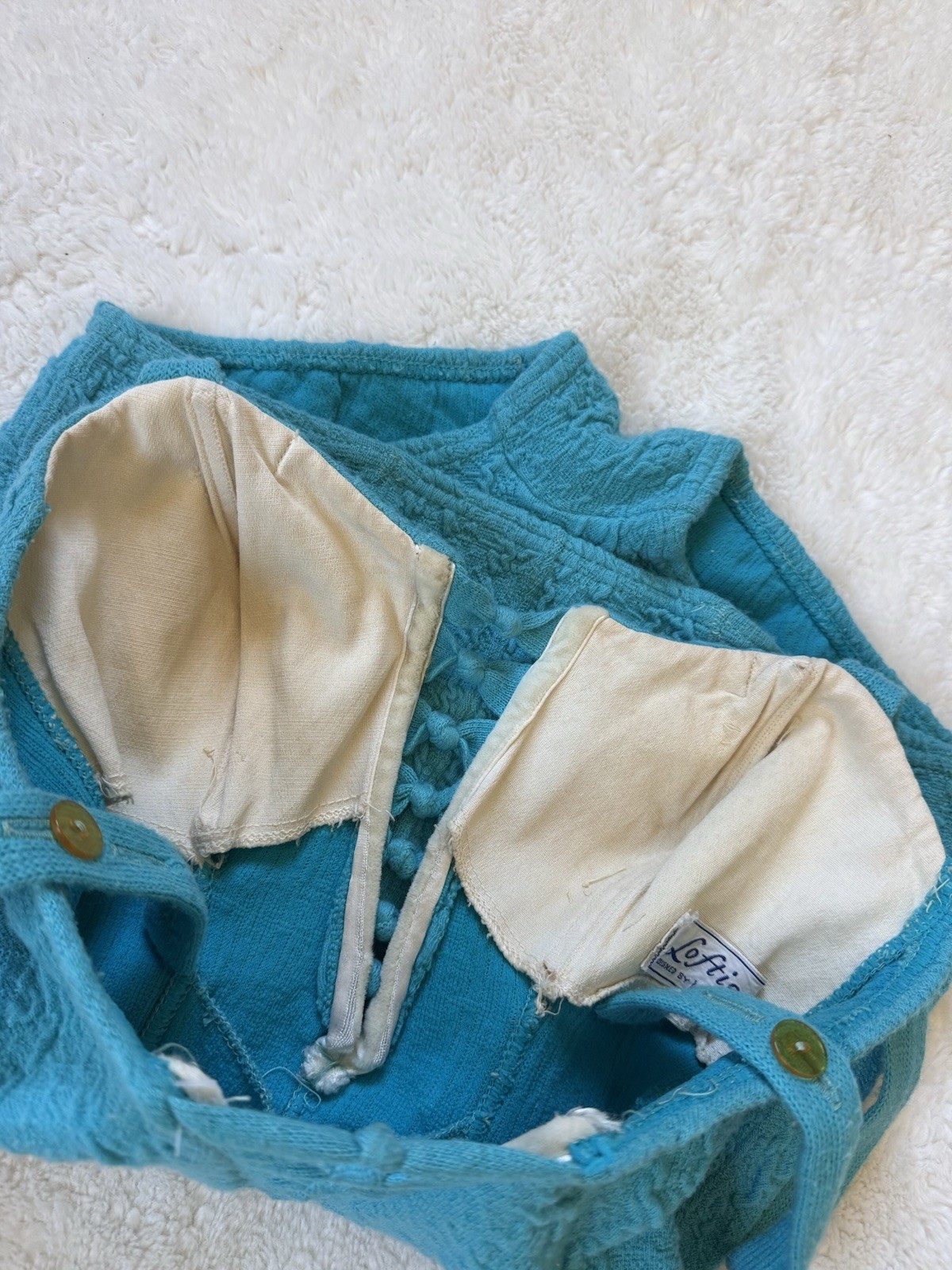 1950s Vintage Lofties By Lawrence One Piece Swimsuit XS