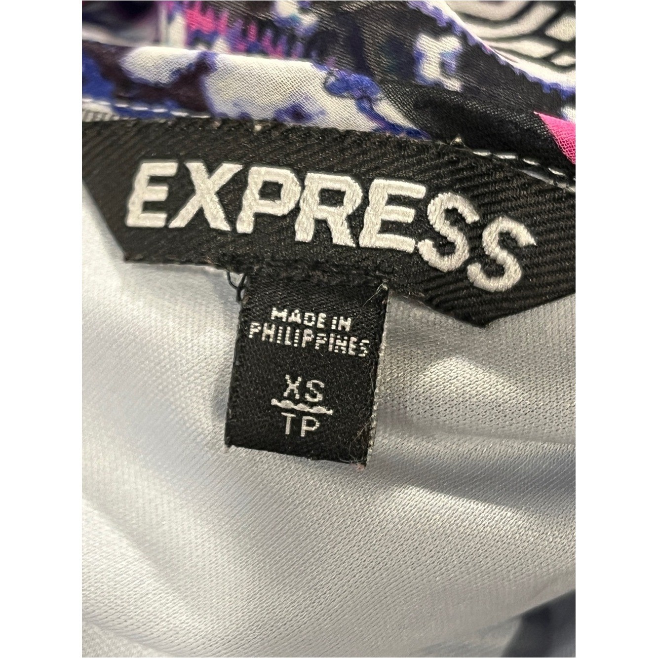 Express Boho Printed Handkerchief as symmetrical swing dress size XS