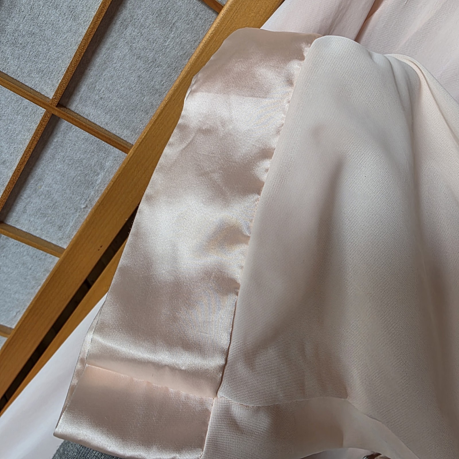 Gossard Artemis Vtg 50-60s Nylon Robe Housecoat Button/Zip Med Pale Pink