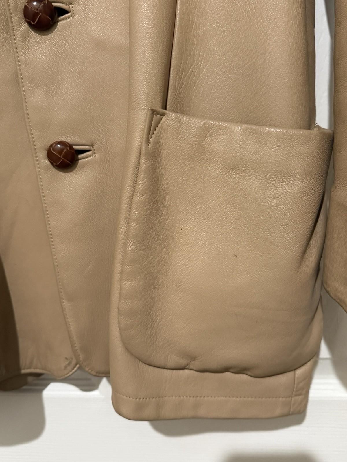 Vtg 60s Chris Line Originals Simple Deerskin Tan Leather Jacket