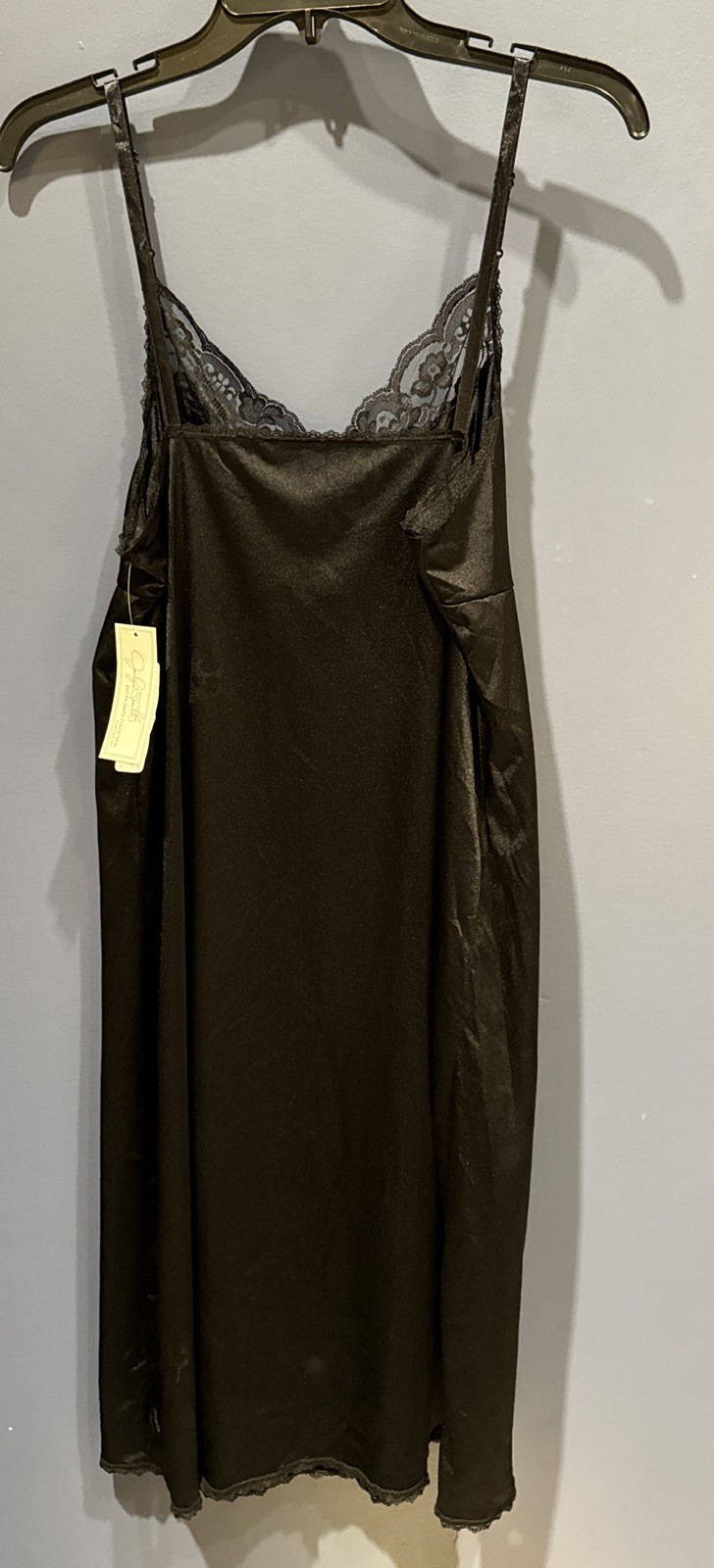 Size 36/24 Black Full Slip, Adjustable Straps, Vintage Jaclyn Smith Kmart, NWT