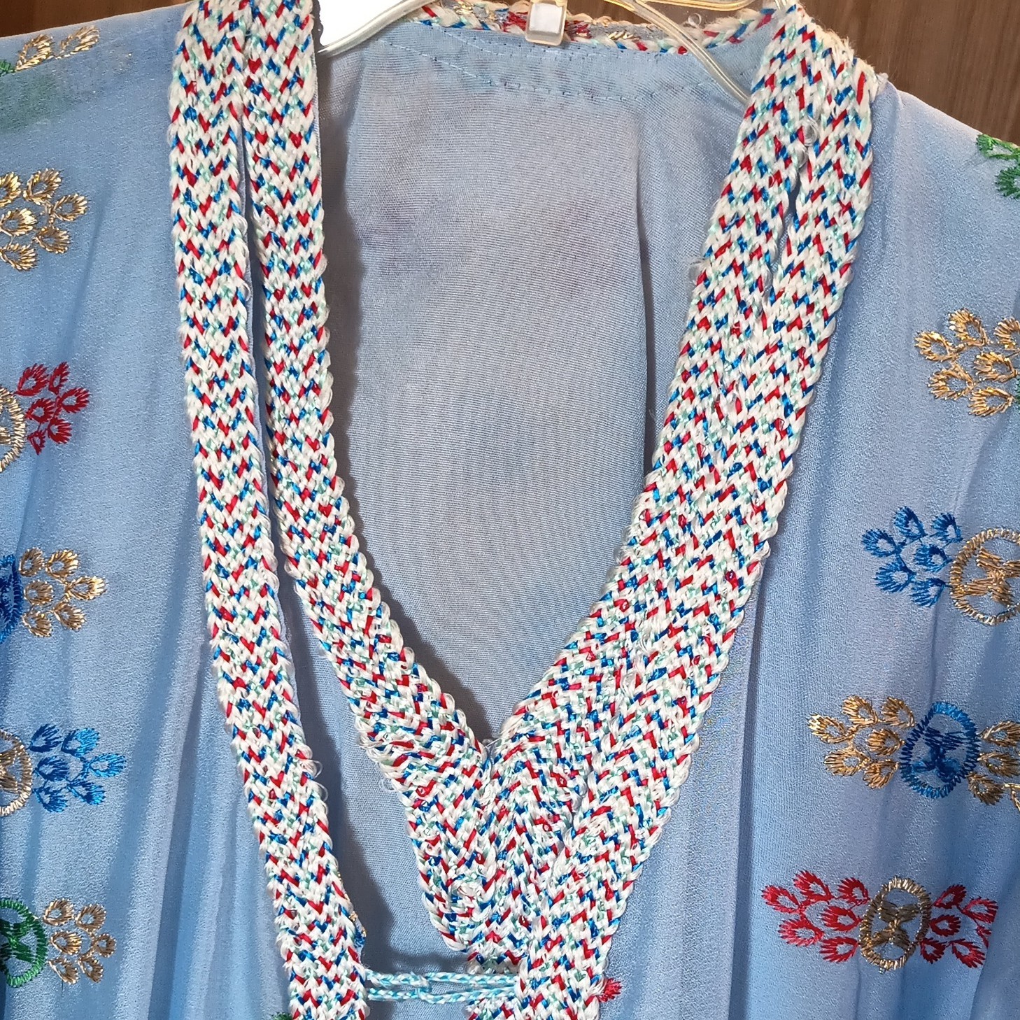 Vintage Indian Style Blue Outfit, Woman’s Medium, Excellent Condition