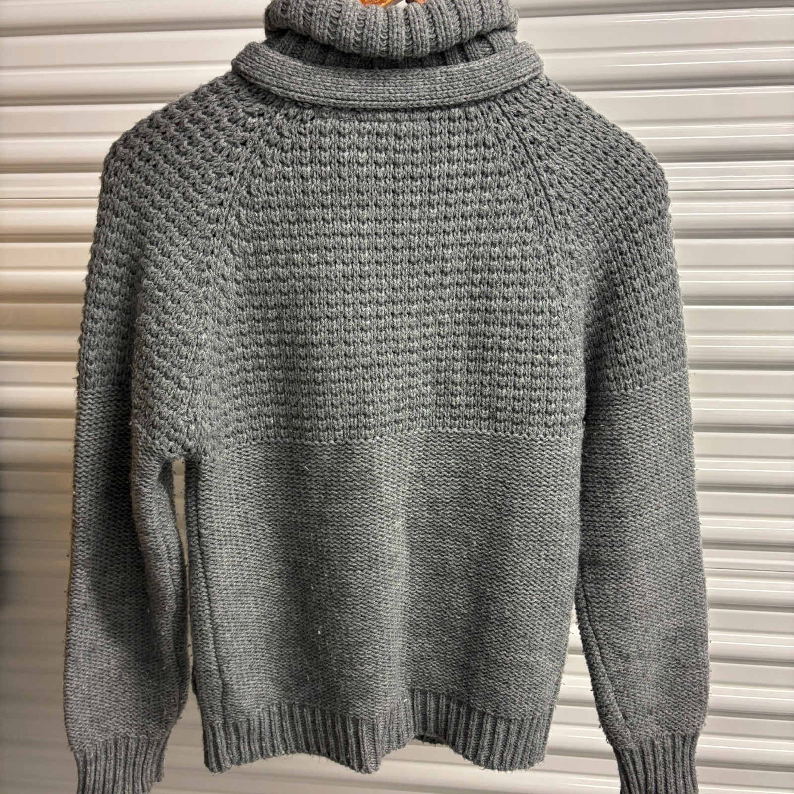 Vintage 80s Womens Sweater By Exclusive Imports Korea Gray Collar Knit Small